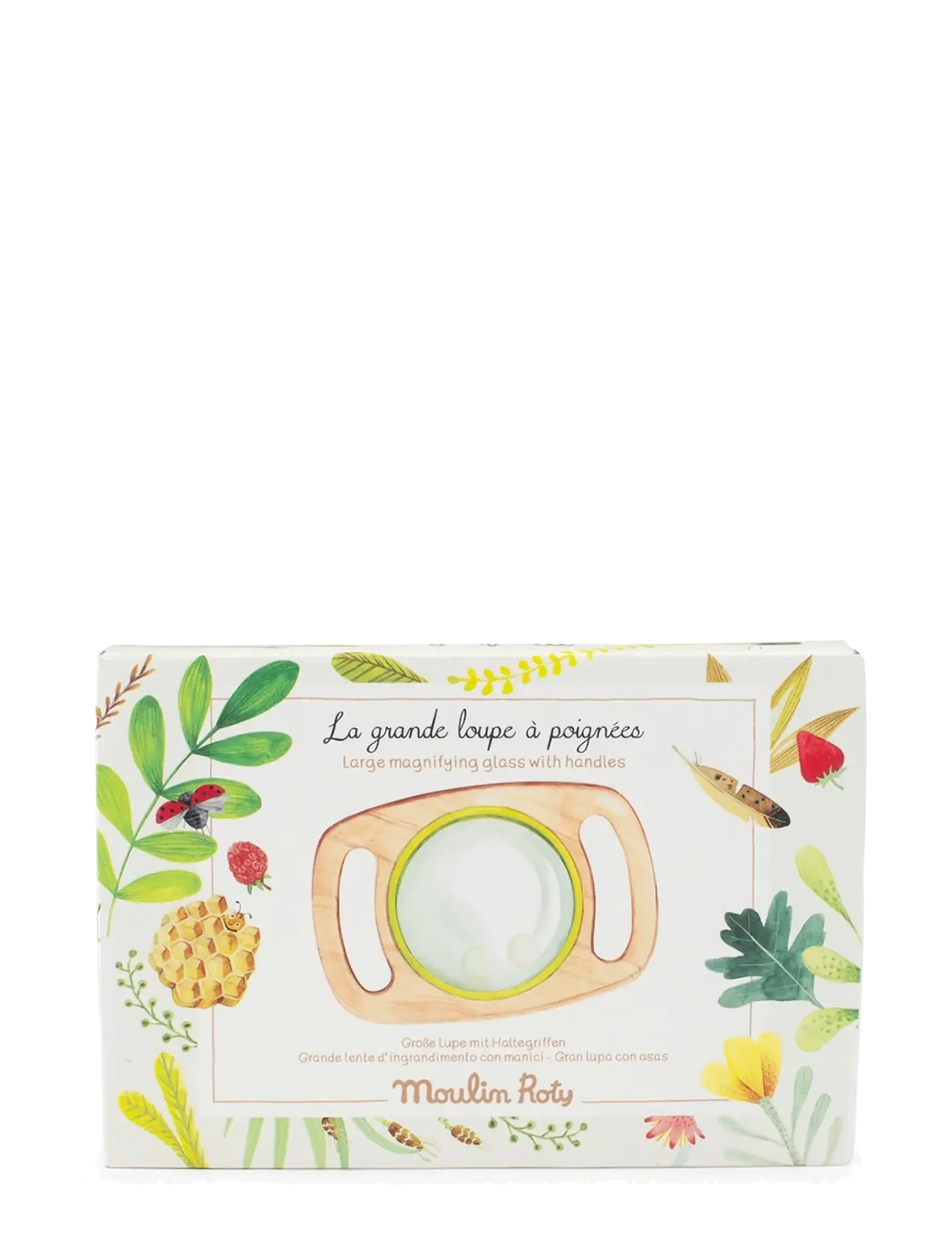 Moulin Roty - Magnifying Glass with Handles - Le Botaniste - steam-legetøj - wood - 2