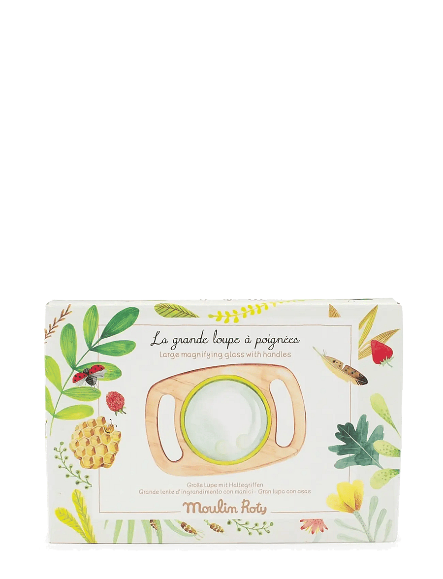 Moulin Roty - Magnifying Glass with Handles - Le Botaniste - steam-legetøj - wood - 2