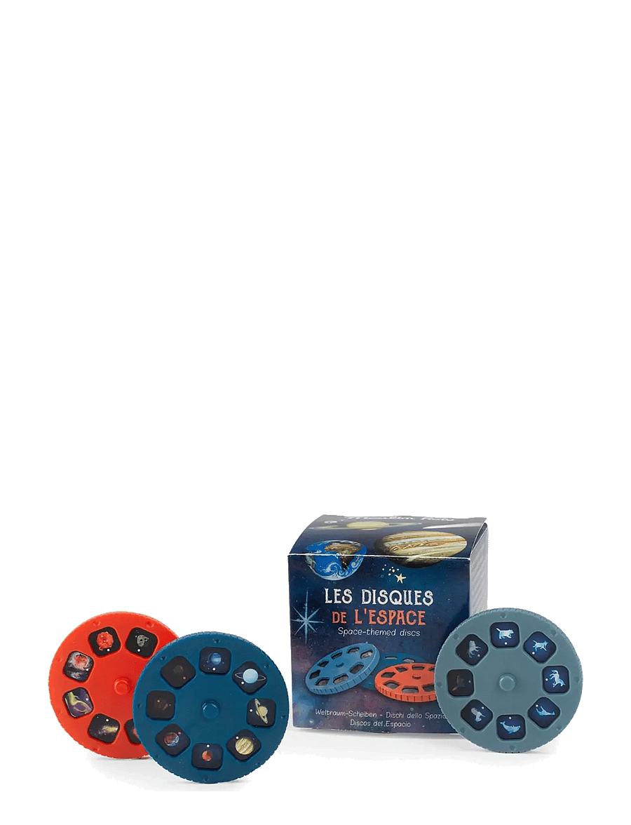Moulin Roty - Projector Story Discs - Le jardinier - nattlampor - blue - 0
