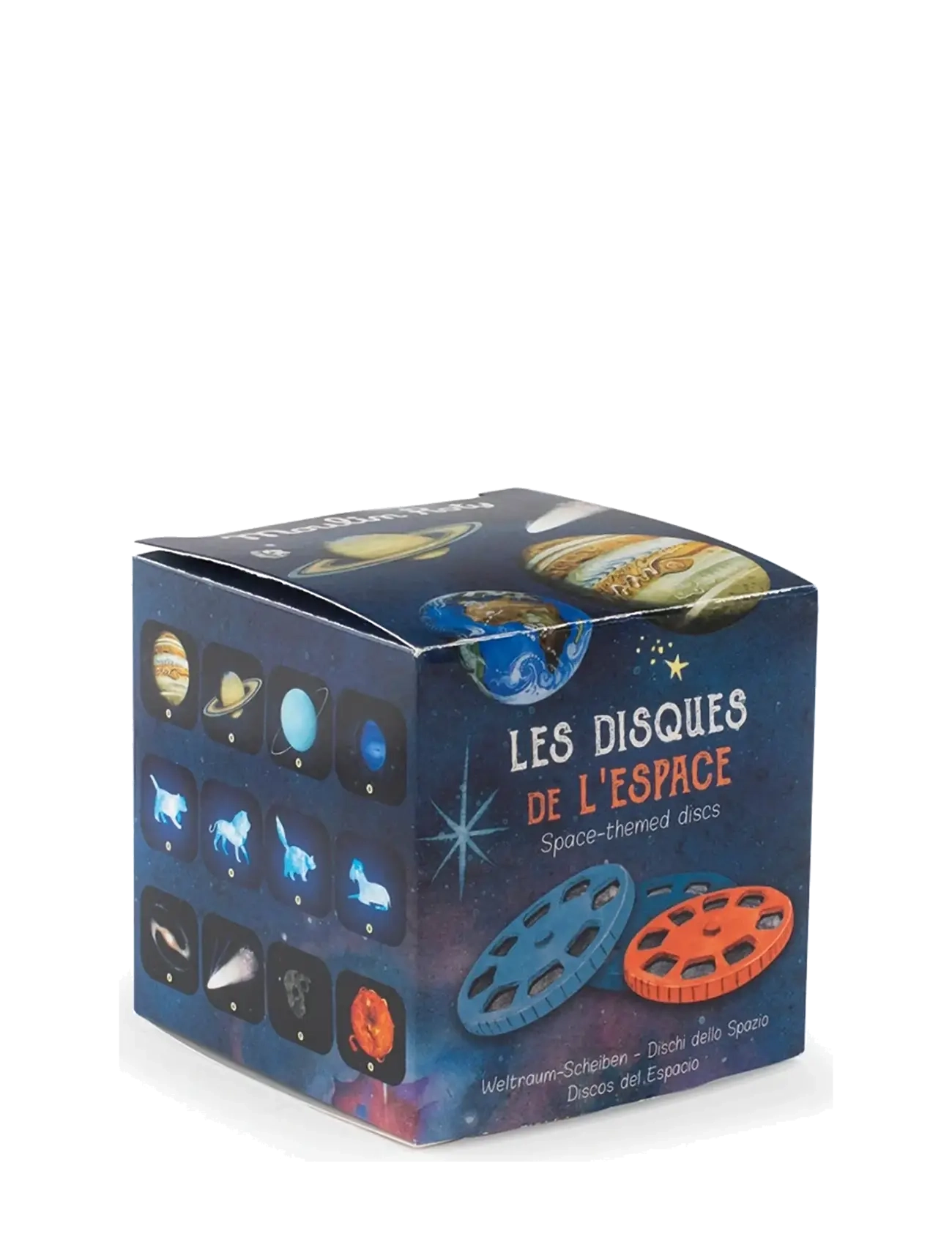 Moulin Roty - Projector Story Discs - Le jardinier - natlamper - blue - 2