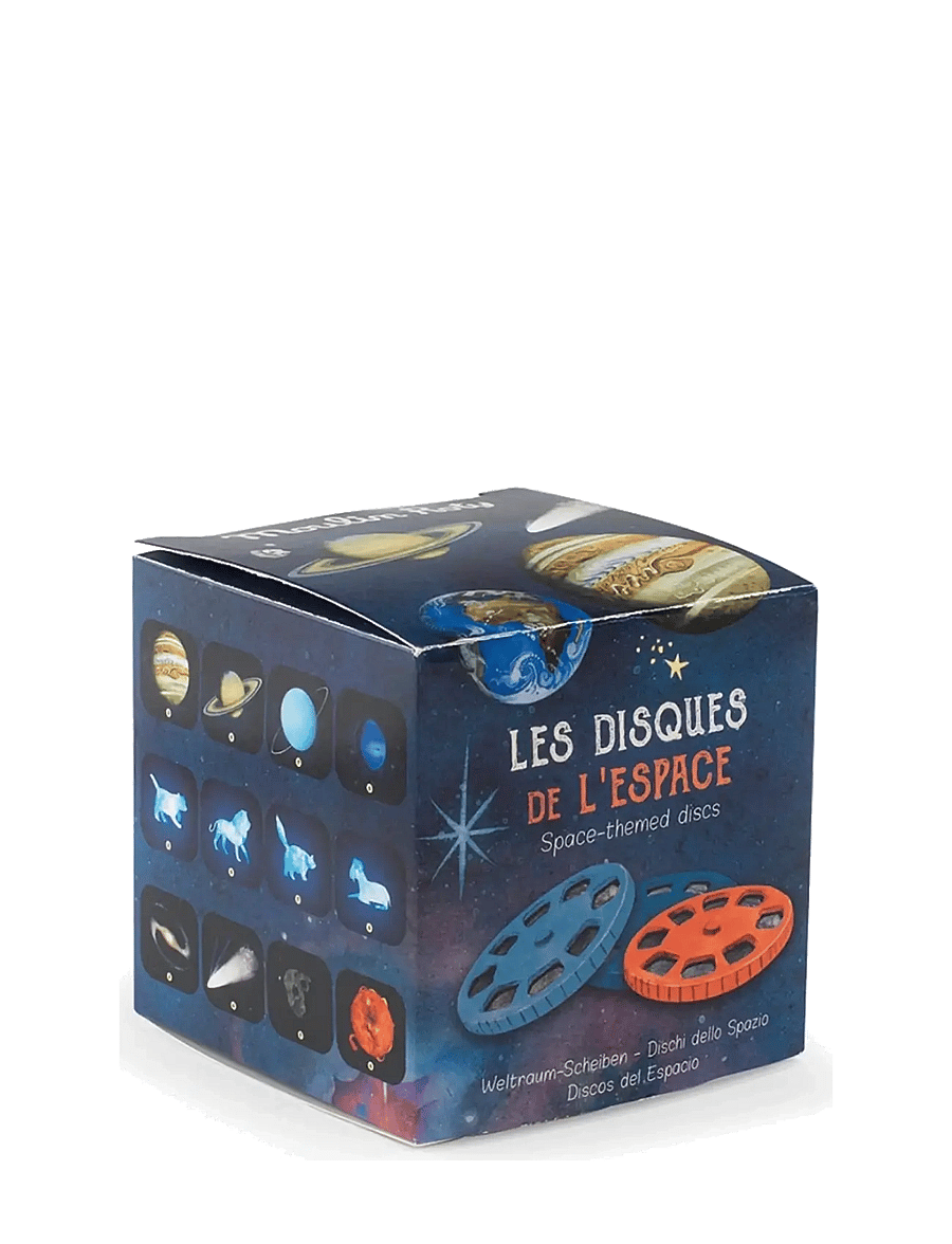 Moulin Roty - Projector Story Discs - Le jardinier - nattlampor - blue - 2
