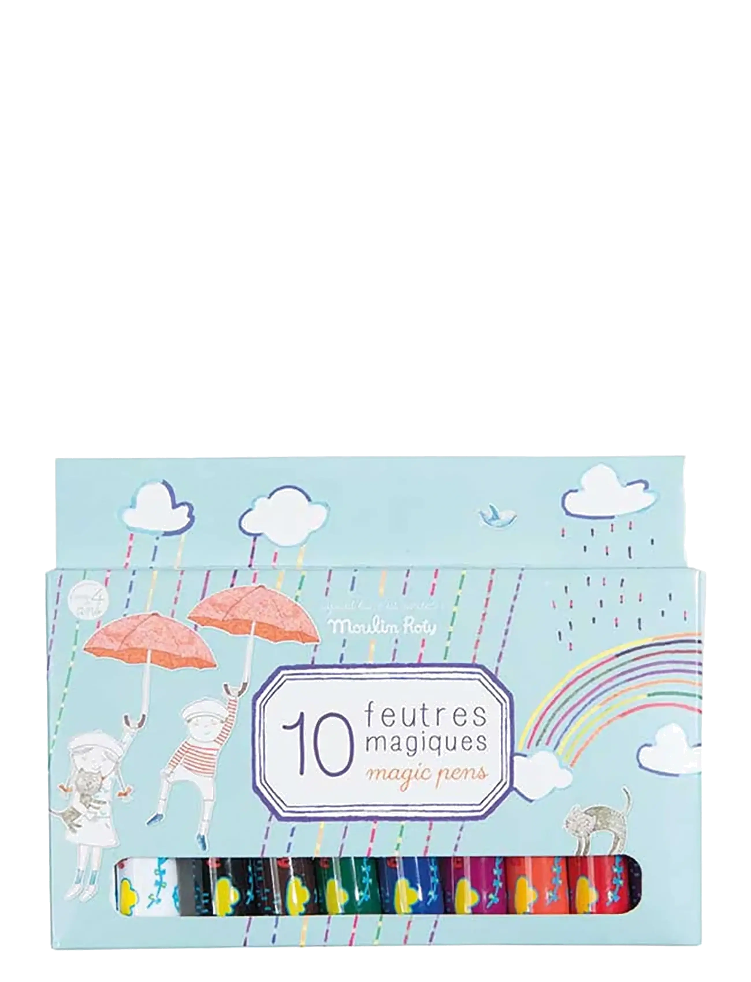 Moulin Roty Box Of 12 Magic Pens, One Size, Multi/patterned, Tegning > Farveblyanter, Børn
