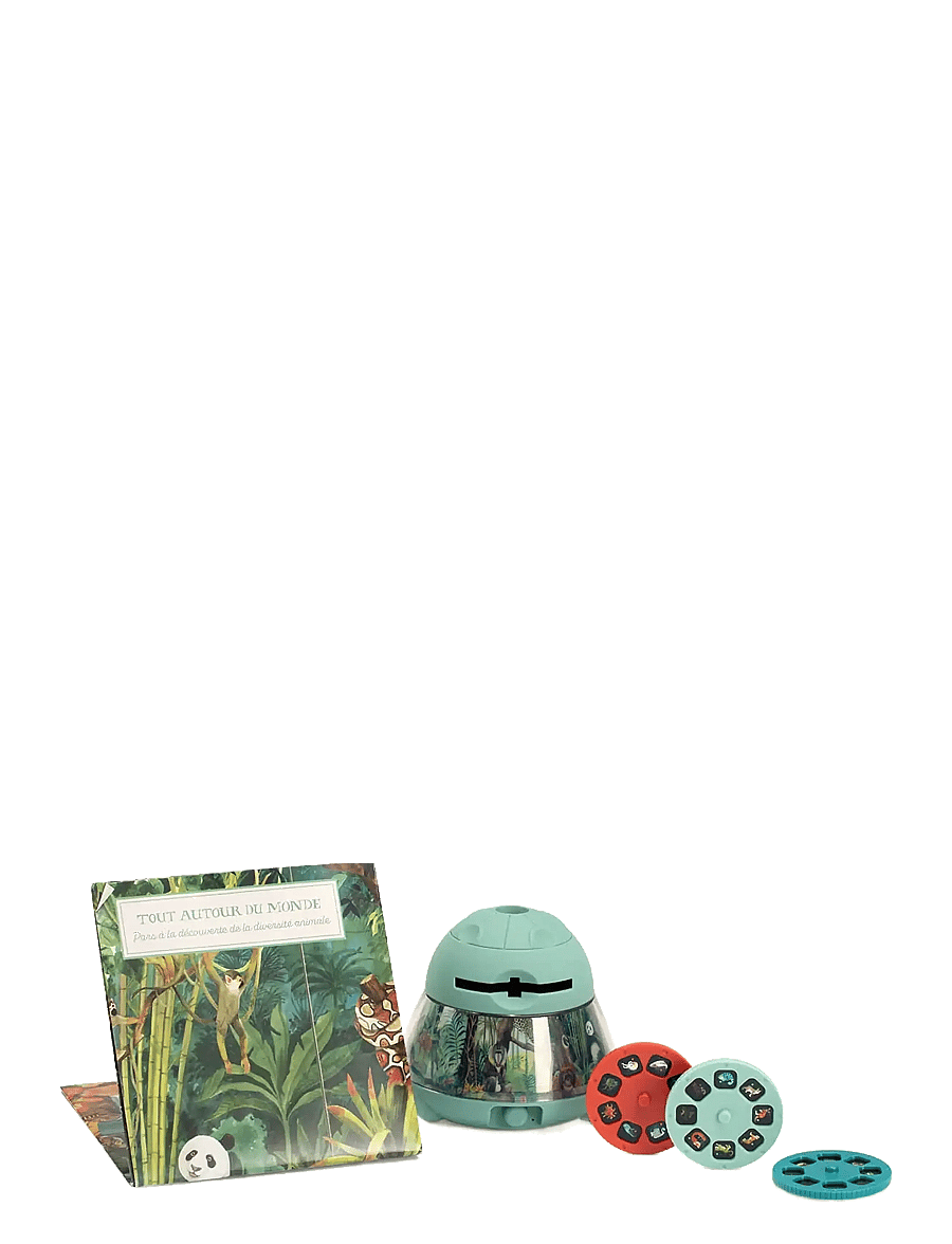 Moulin Roty - Projector - Animals - Tout autour du monde - nattlampor - mint - 2