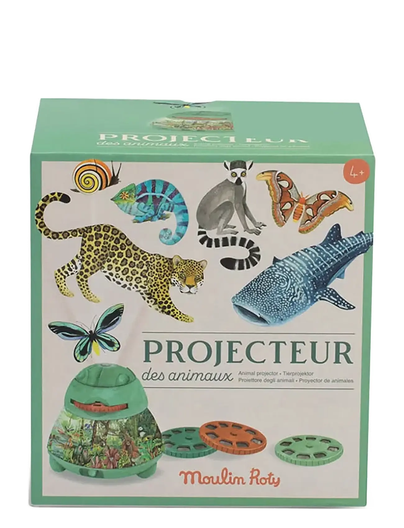 Moulin Roty - Projector - Animals - Tout autour du monde - natlamper - mint - 3