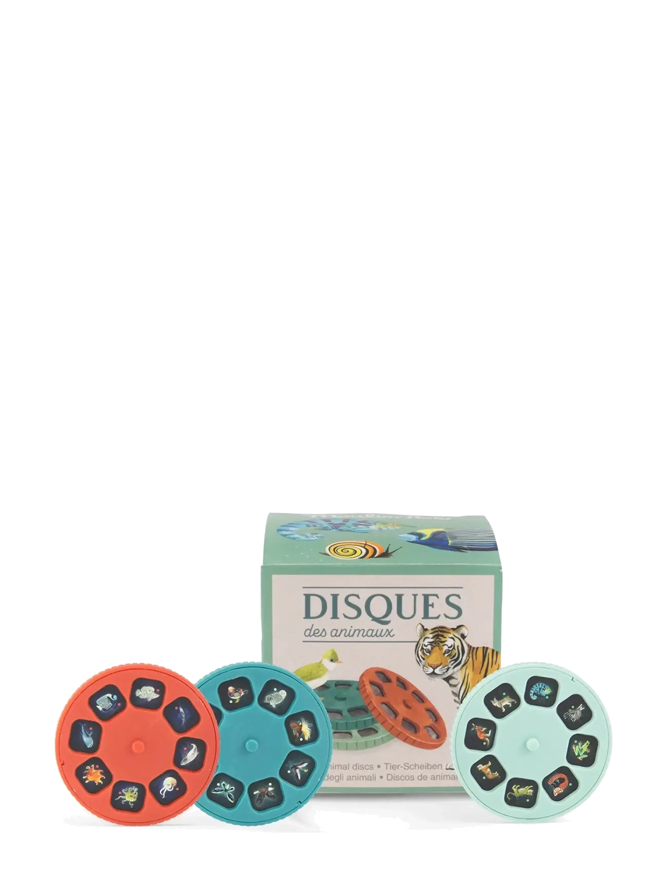 Moulin Roty Projector Story Discs - Tout Autour Du Monde, One Size, Green, Belysning > Natlamper, Børn