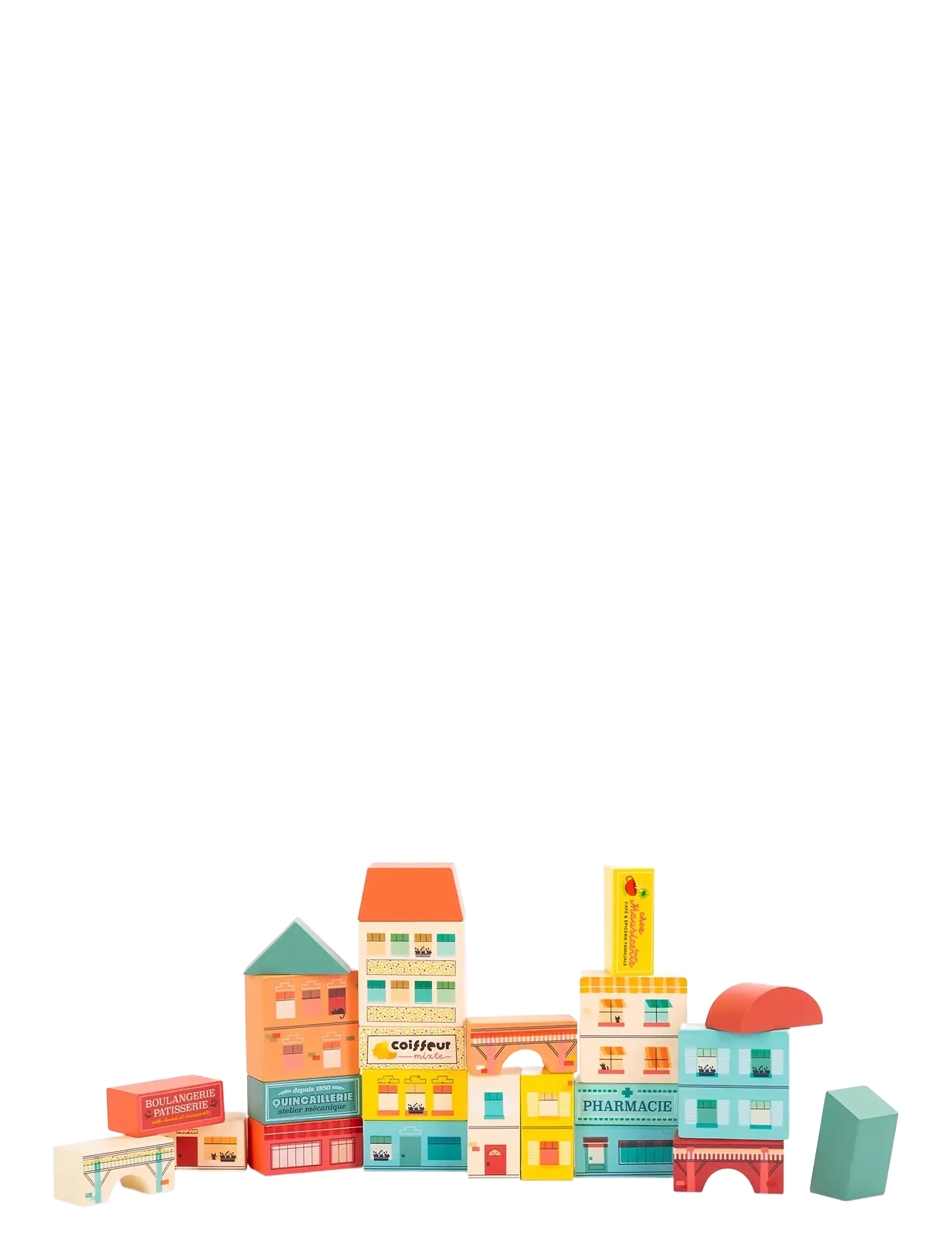 Moulin Roty - Building Blocks - Village - Avenue du Moulin - kubbar - multi - 1