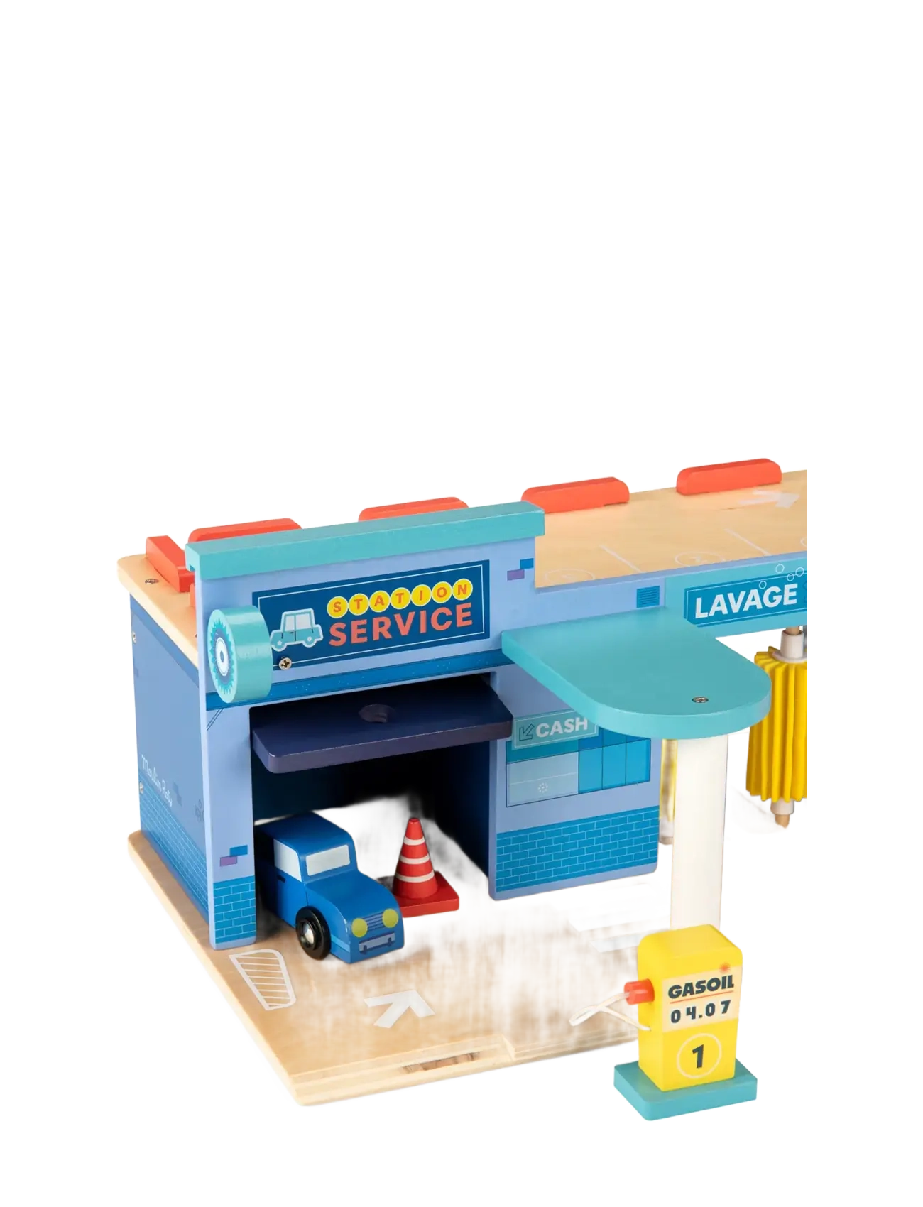 Moulin Roty - Gas Station - Avenue du Moulin - legetøjsfigurer & sæt - multi - 2