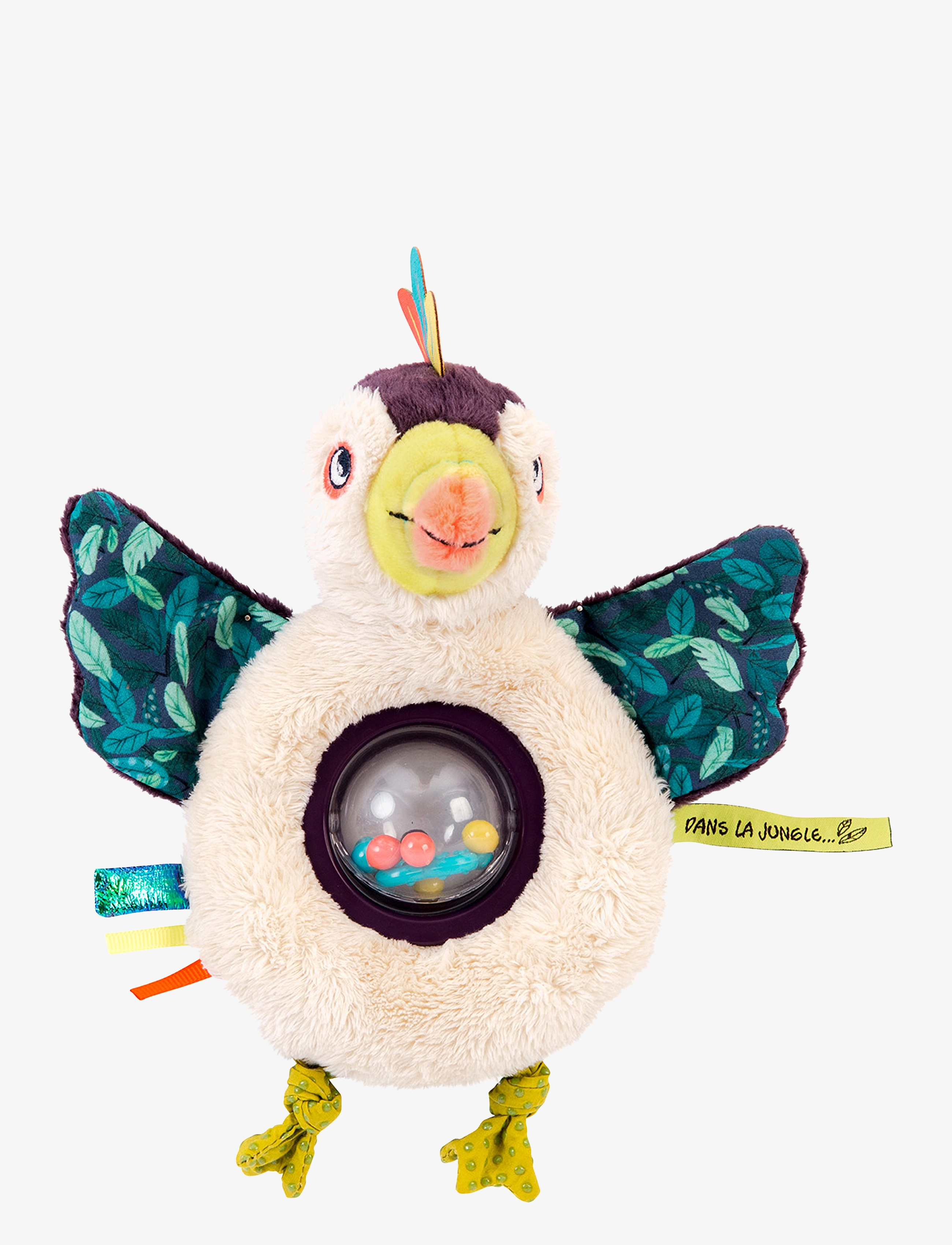 Moulin Roty Pakou Bead Rattle Dans La Jungle, Børn, Activity Legetøj, Multi/mønstret, Str: 16 cm