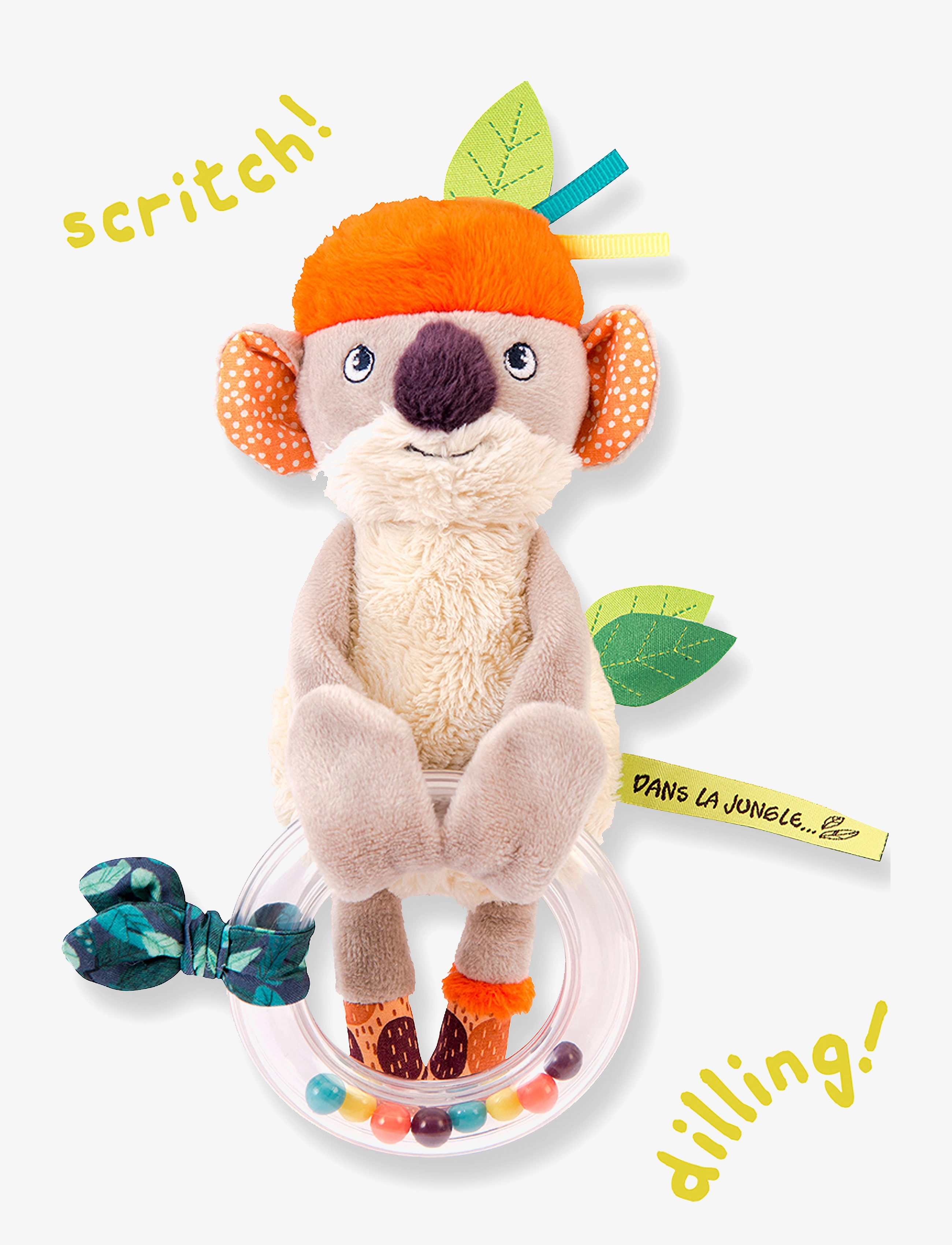 Moulin Roty Koco bead rattle Dans la jungle - Skallror - MULTICOLORED / multi