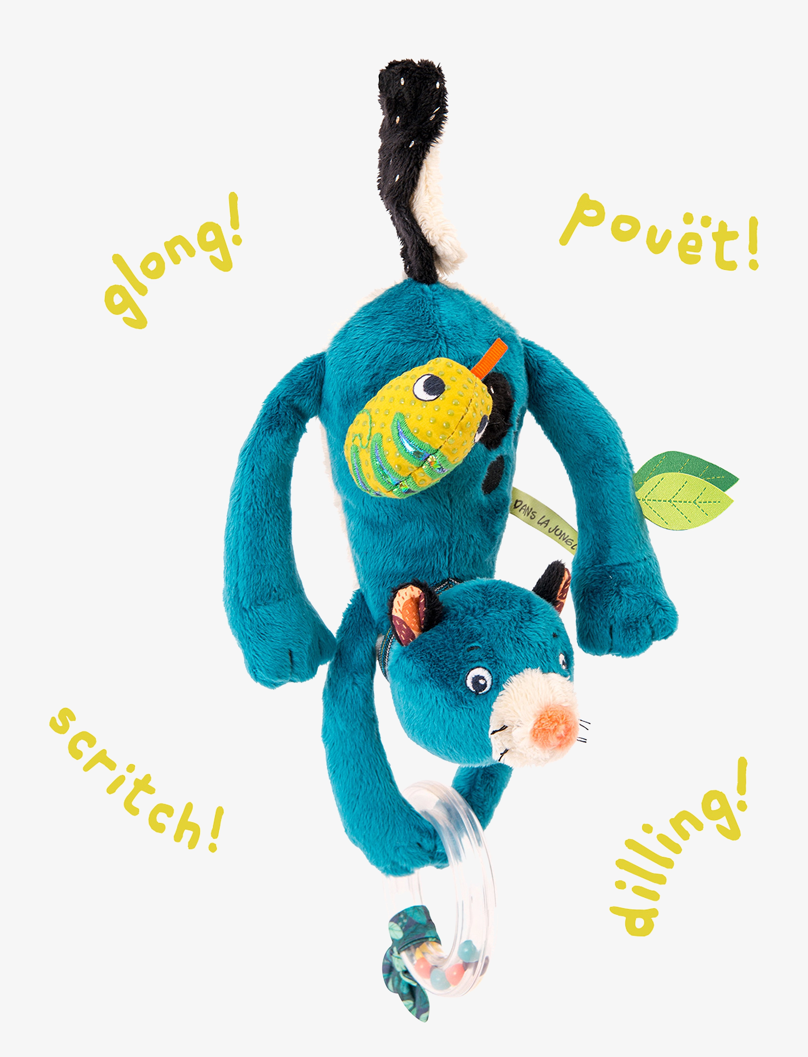 Moulin Roty - Activity pendant panther Dans la Jungle - interaktiva leksaker - blue - 1