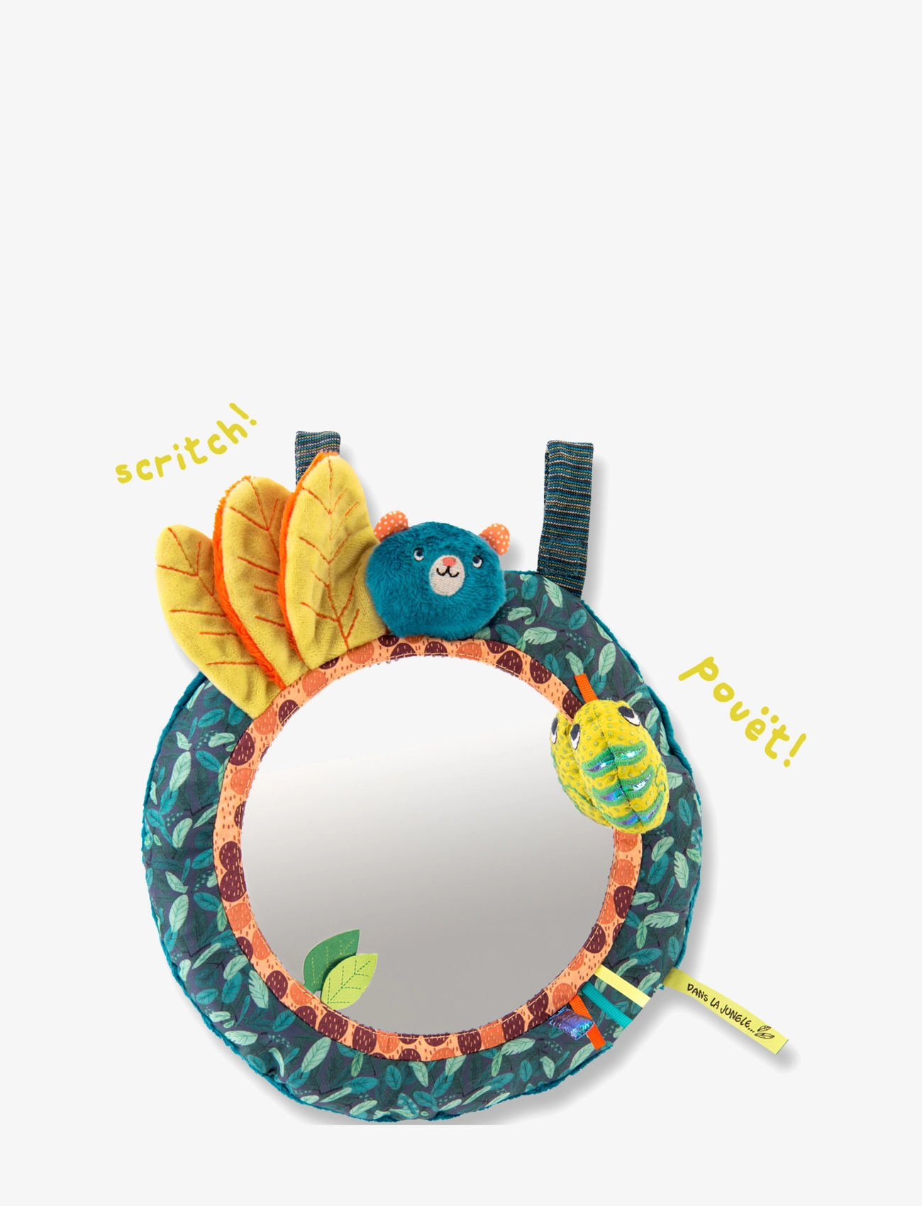 Moulin Roty Activity Miror Dans La Jungle, 29X29 cm, Multi/patterned, Educational Legetøj > Activity Legetøj, Børn