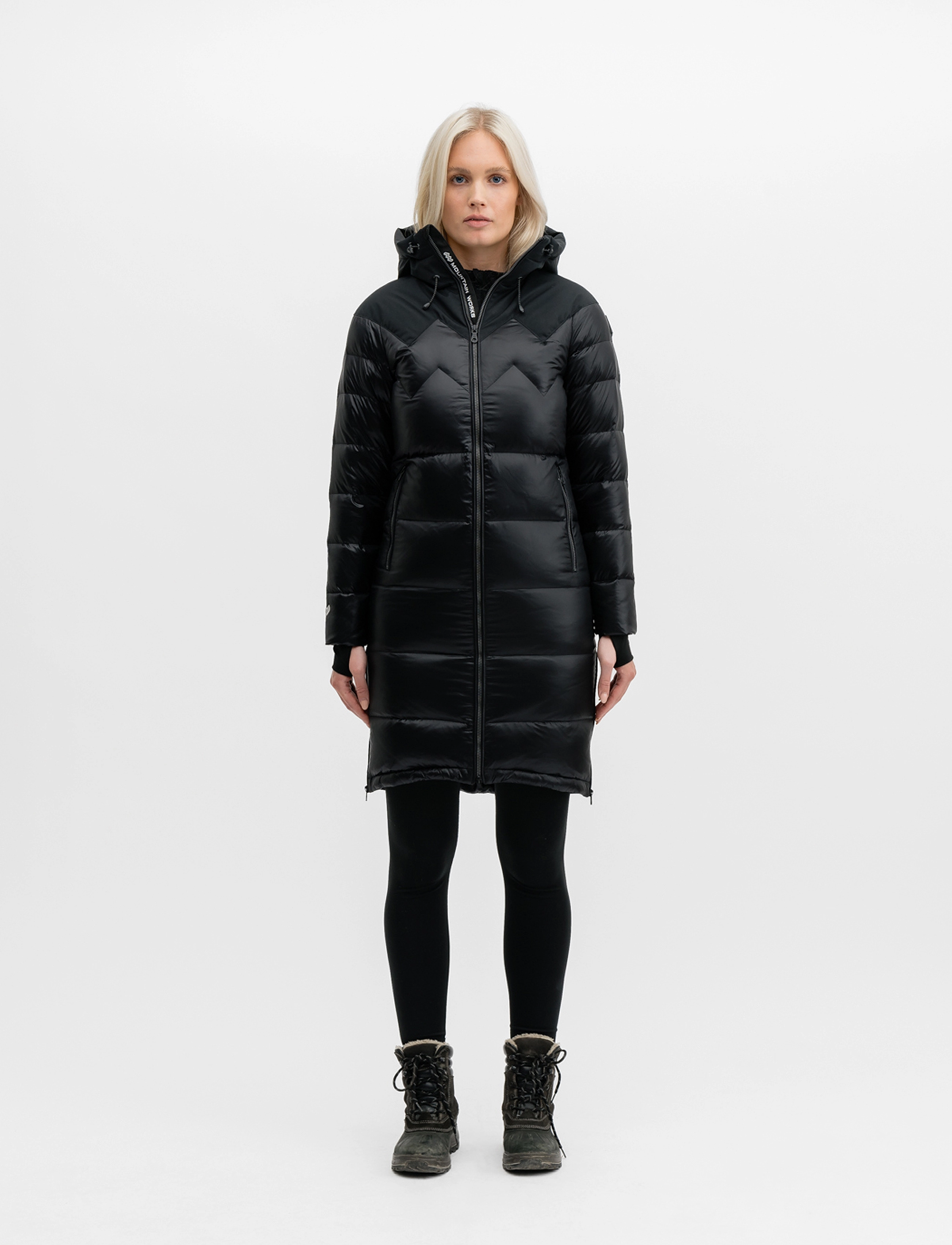 Mountain Works Ws Cocoon Down Parka, XS, Sport Jackets, Schwarz - Parkas, Frauen