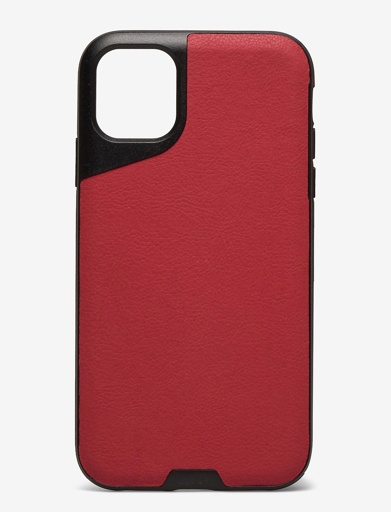 Mous - Mous Contour Leather Protective Phone Case - laveste priser - red - 0
