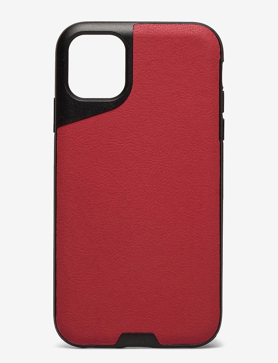 Mous - Mous Contour Leather Protective Phone Case - telefonide ümbrised - red - 0