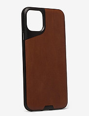 Mous - Mous Contour Leather Protective Phone Case - mobildeksler - brown - 1