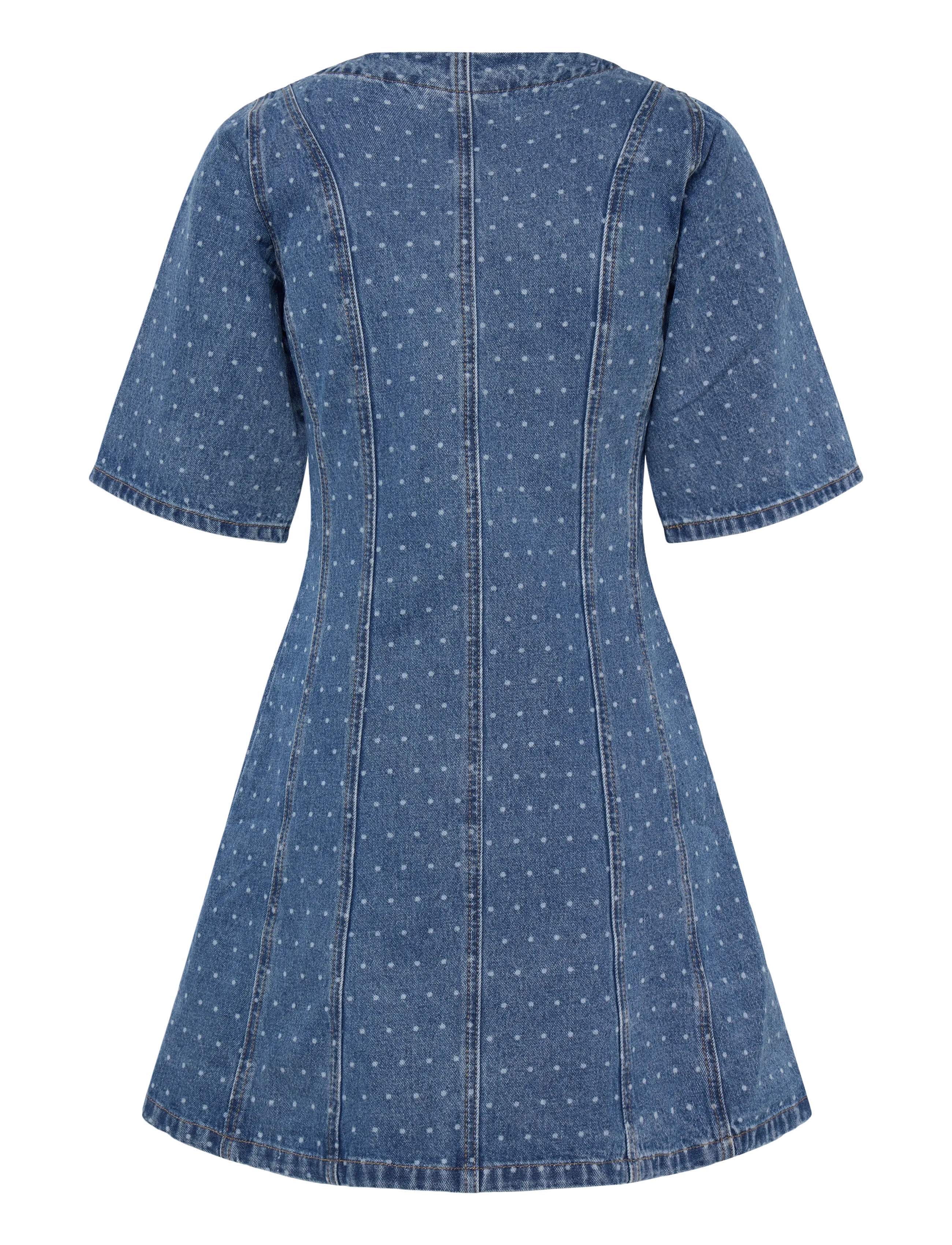 Moves - Miriami short dress 4616 - jeansklänningar - 1002 medium blue - 2