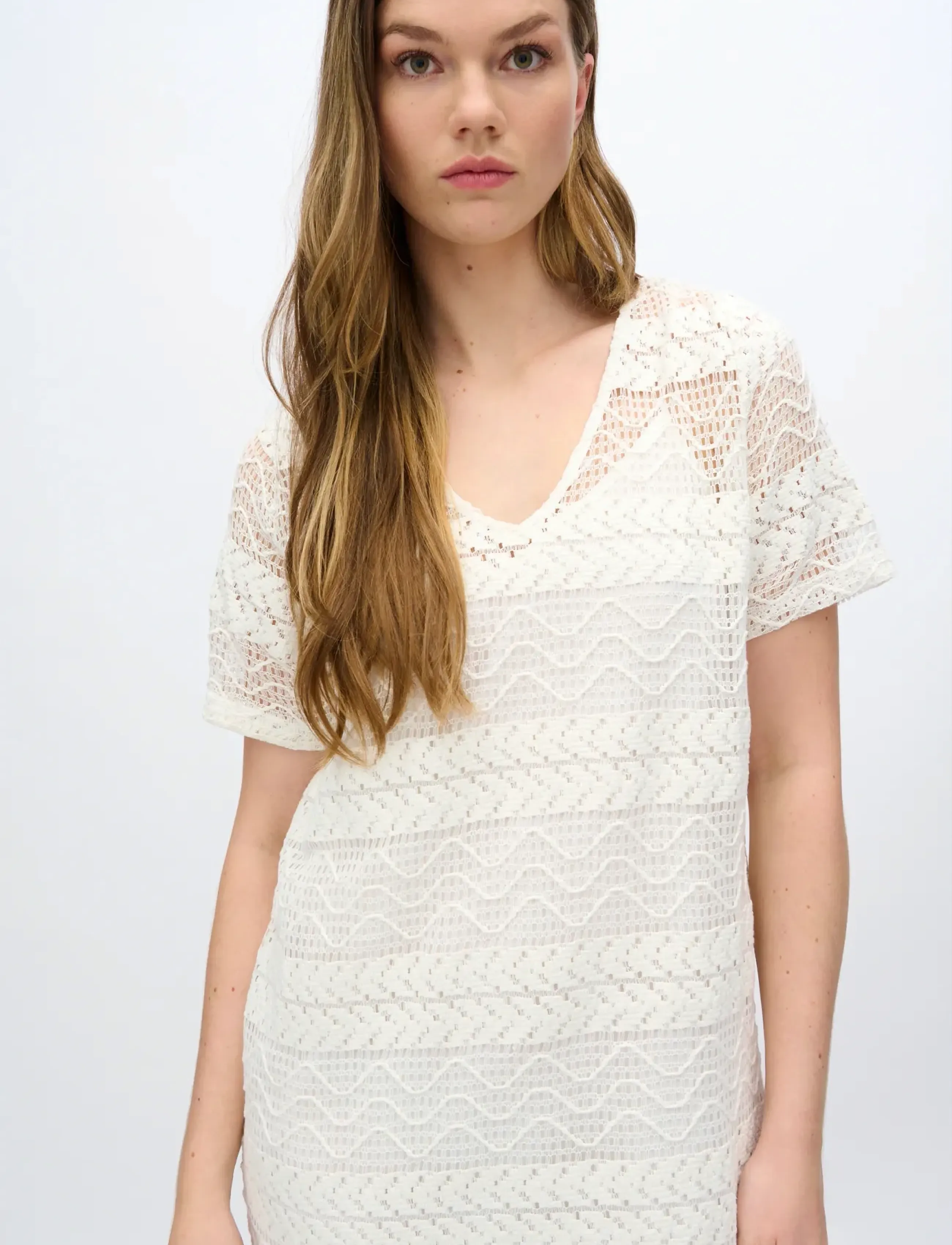 Moves Pilano dress 4292 - Spetsklänningar - 004 BROKEN WHITE / white