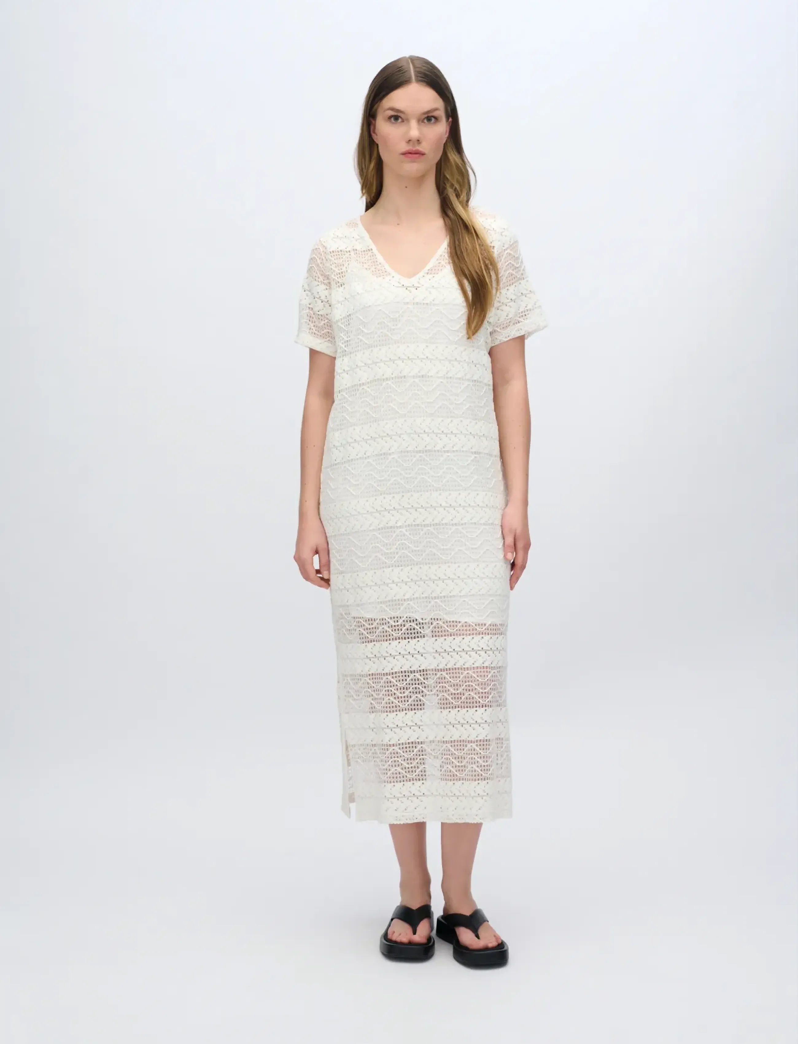 Moves - Pilano dress 4292 - maxi sukienki - 004 broken white - 3