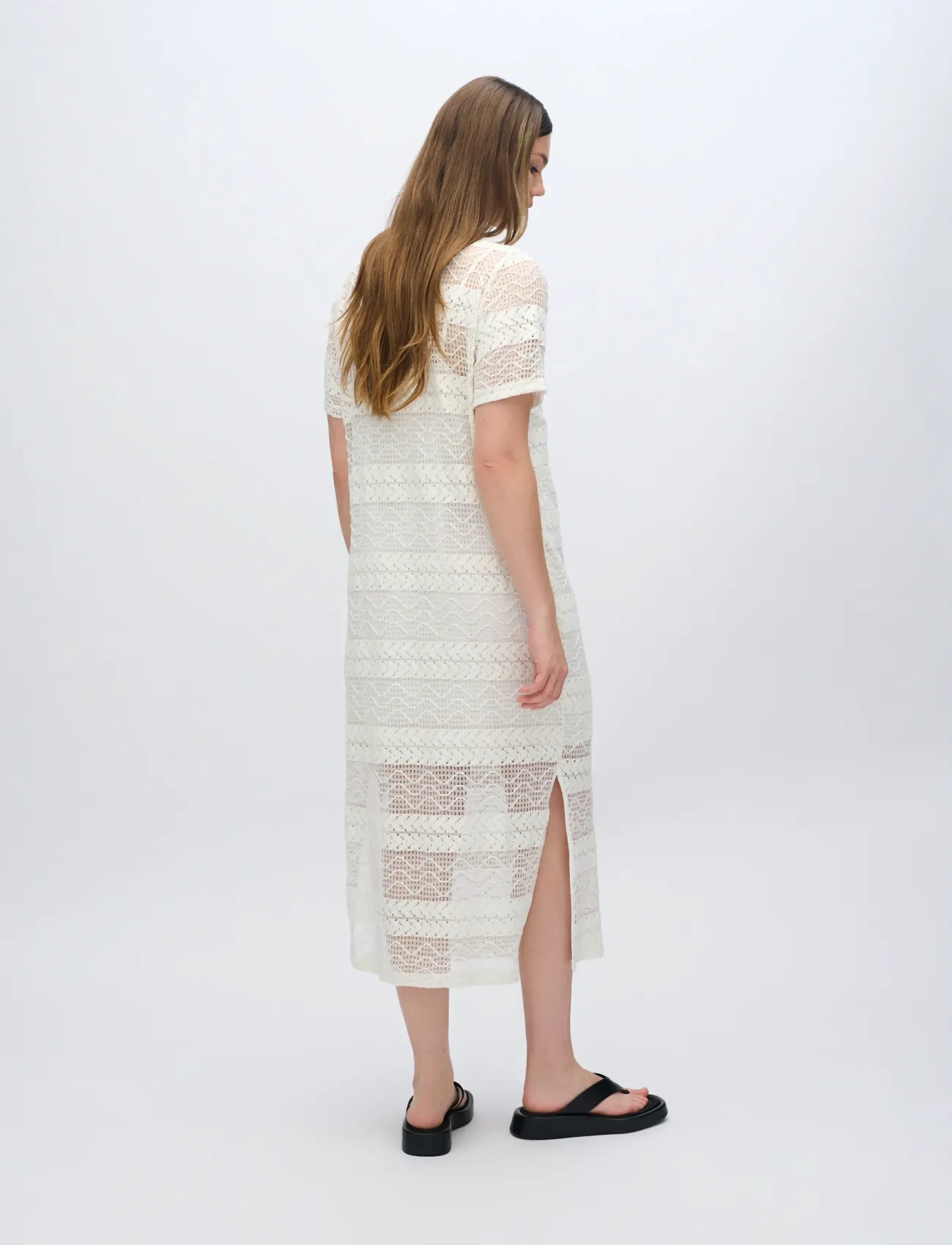 Moves - Pilano dress 4292 - maxi sukienki - 004 broken white - 4