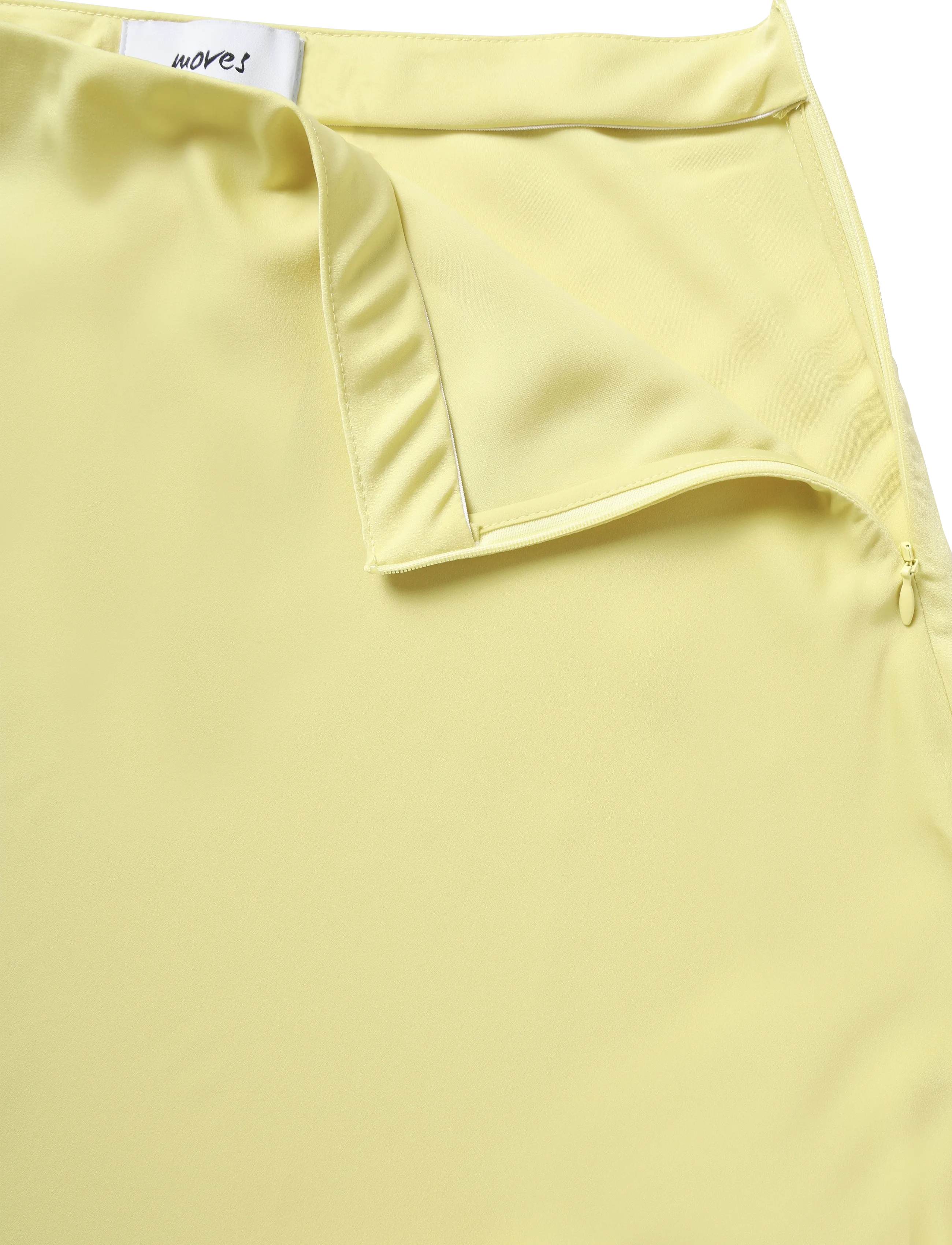 Moves - Gebry skirt 3570 - satinnederdele - 0618 wax yellow - 5