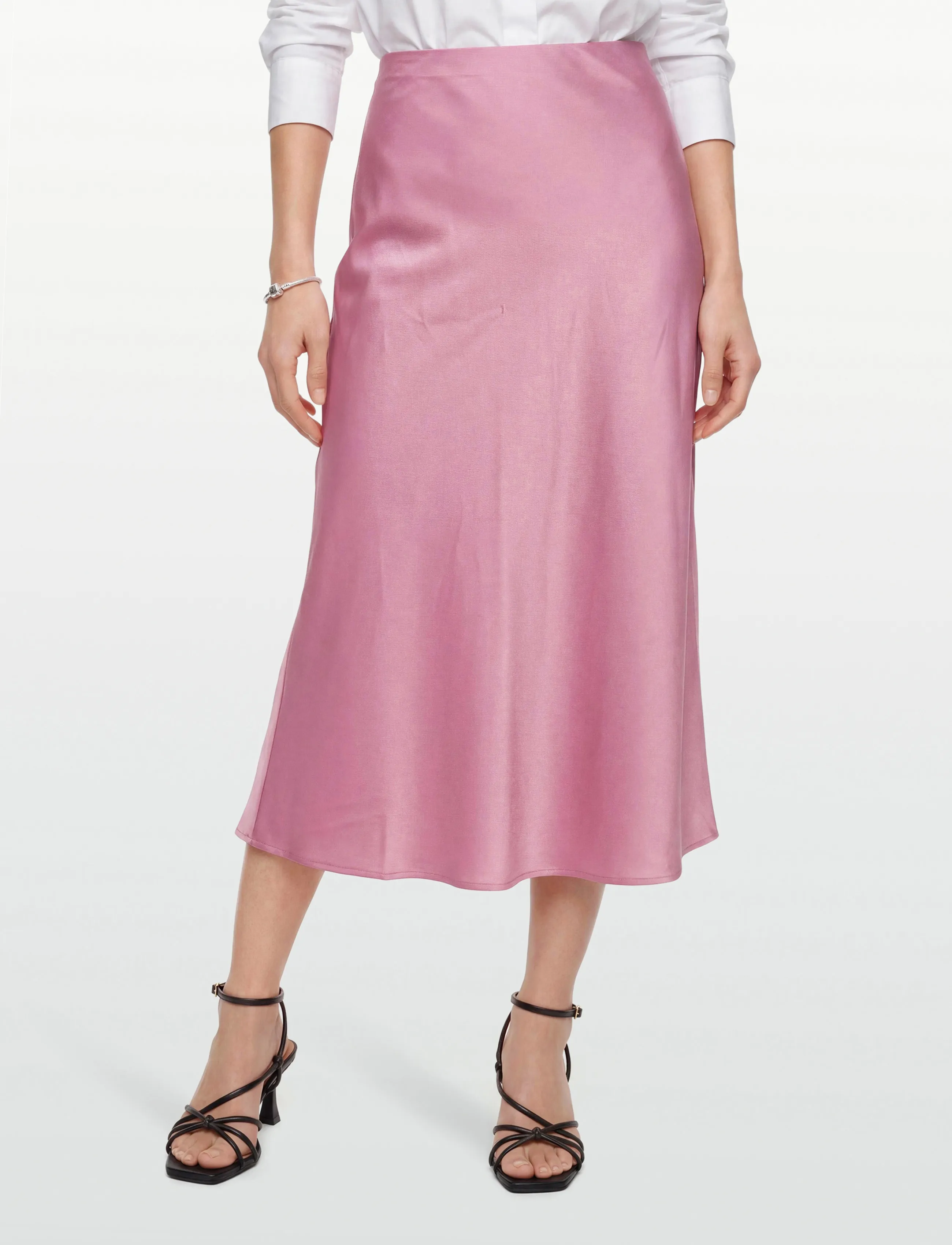 Moves - Gebry skirt 3570 - satinnederdele - 2215 cashmere rose - 3