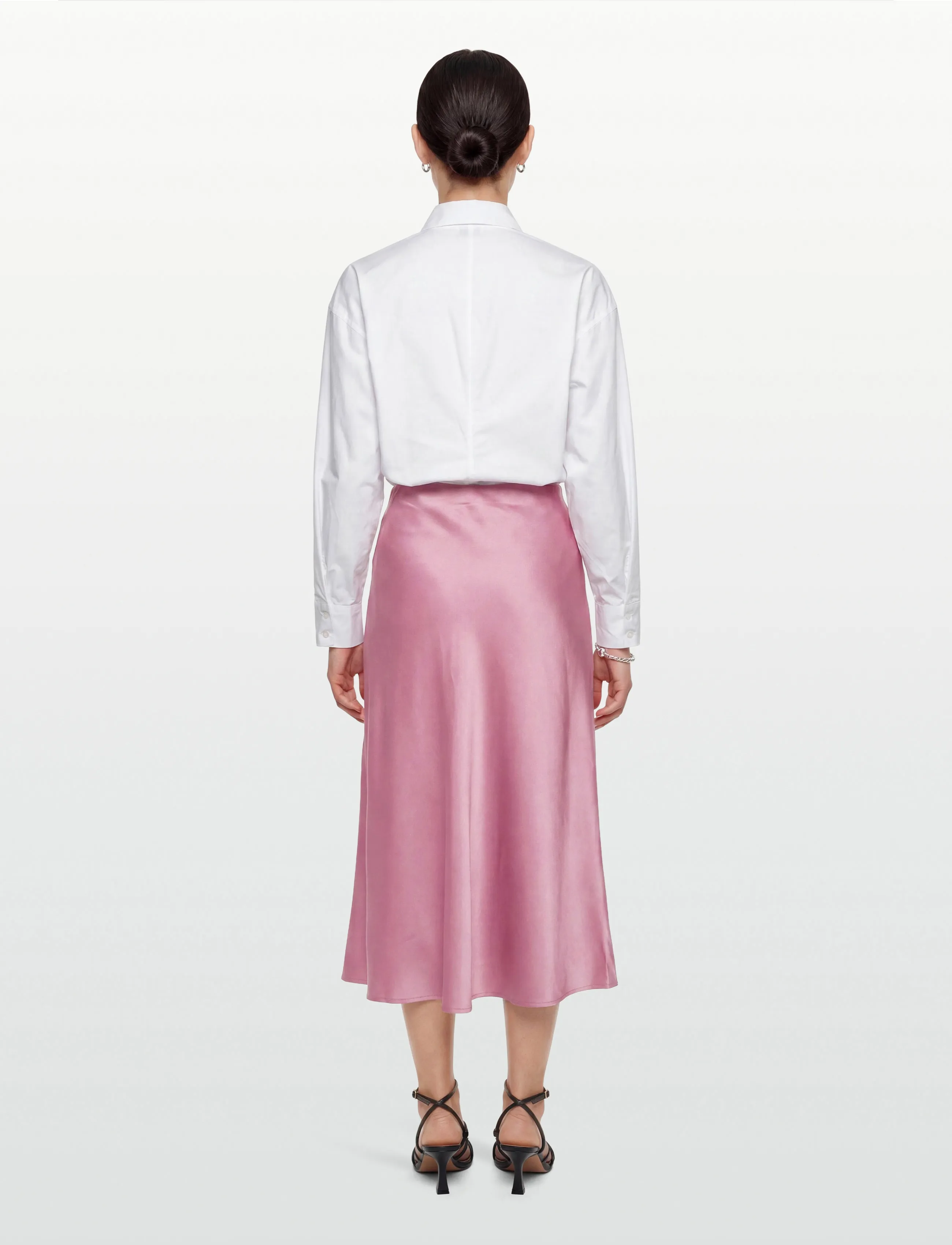Moves - Gebry skirt 3570 - satinnederdele - 2215 cashmere rose - 4