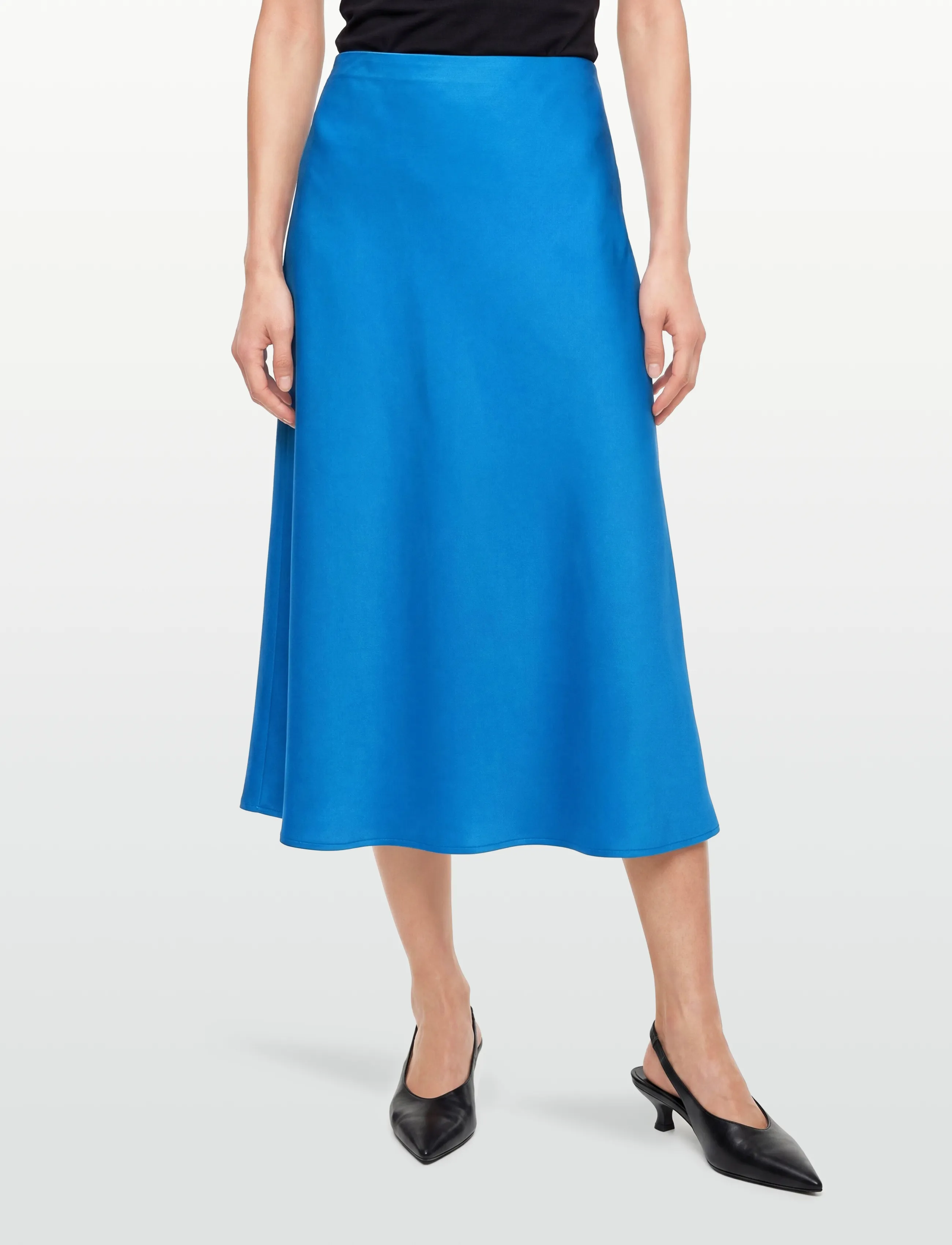 Moves - Gebry skirt 3570 - satinnederdele - 4148 victoria blue - 3