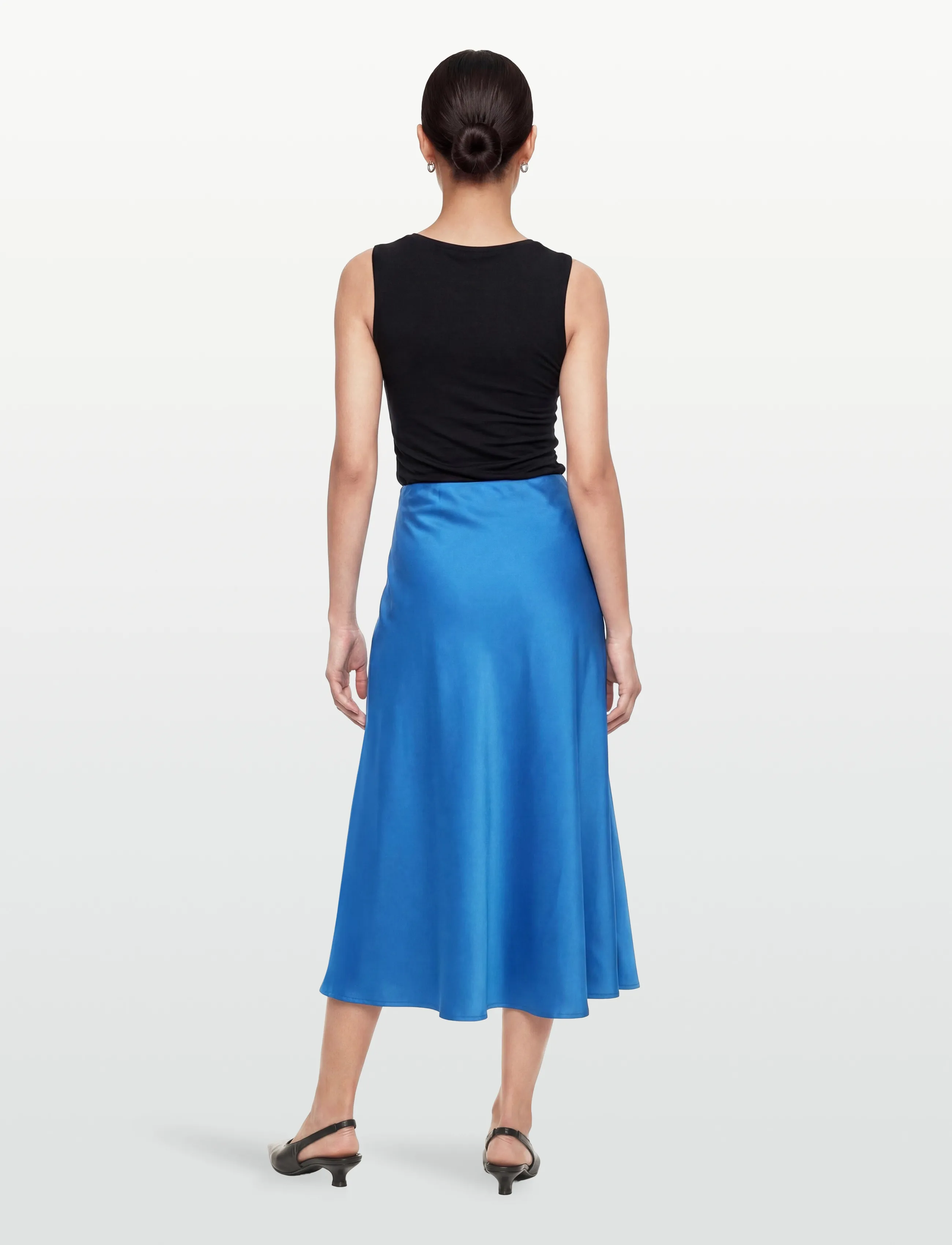 Moves - Gebry skirt 3570 - satinnederdele - 4148 victoria blue - 4