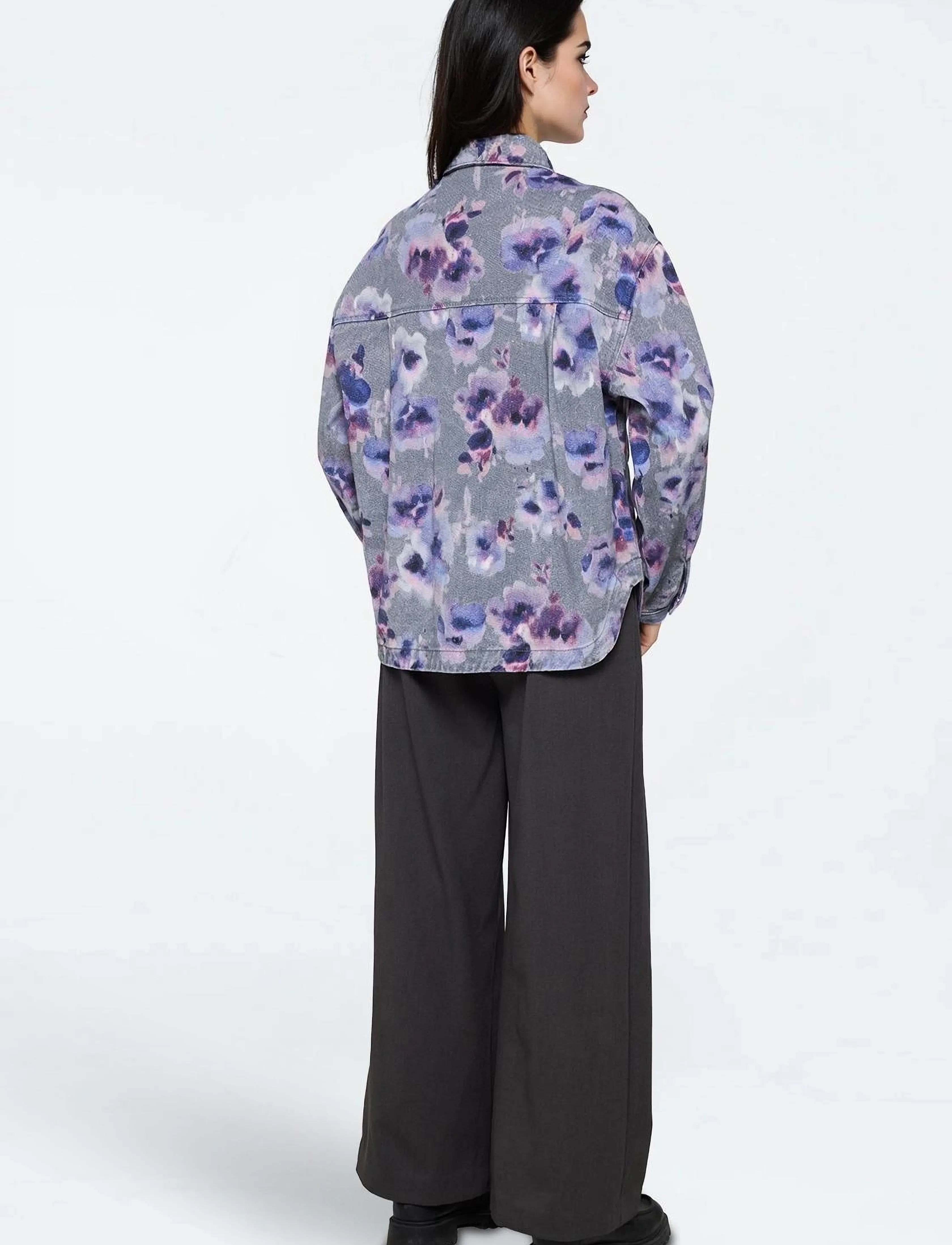 Moves - Noliana shirt 4419 - denimskjorter - 0201 castlerock - 3