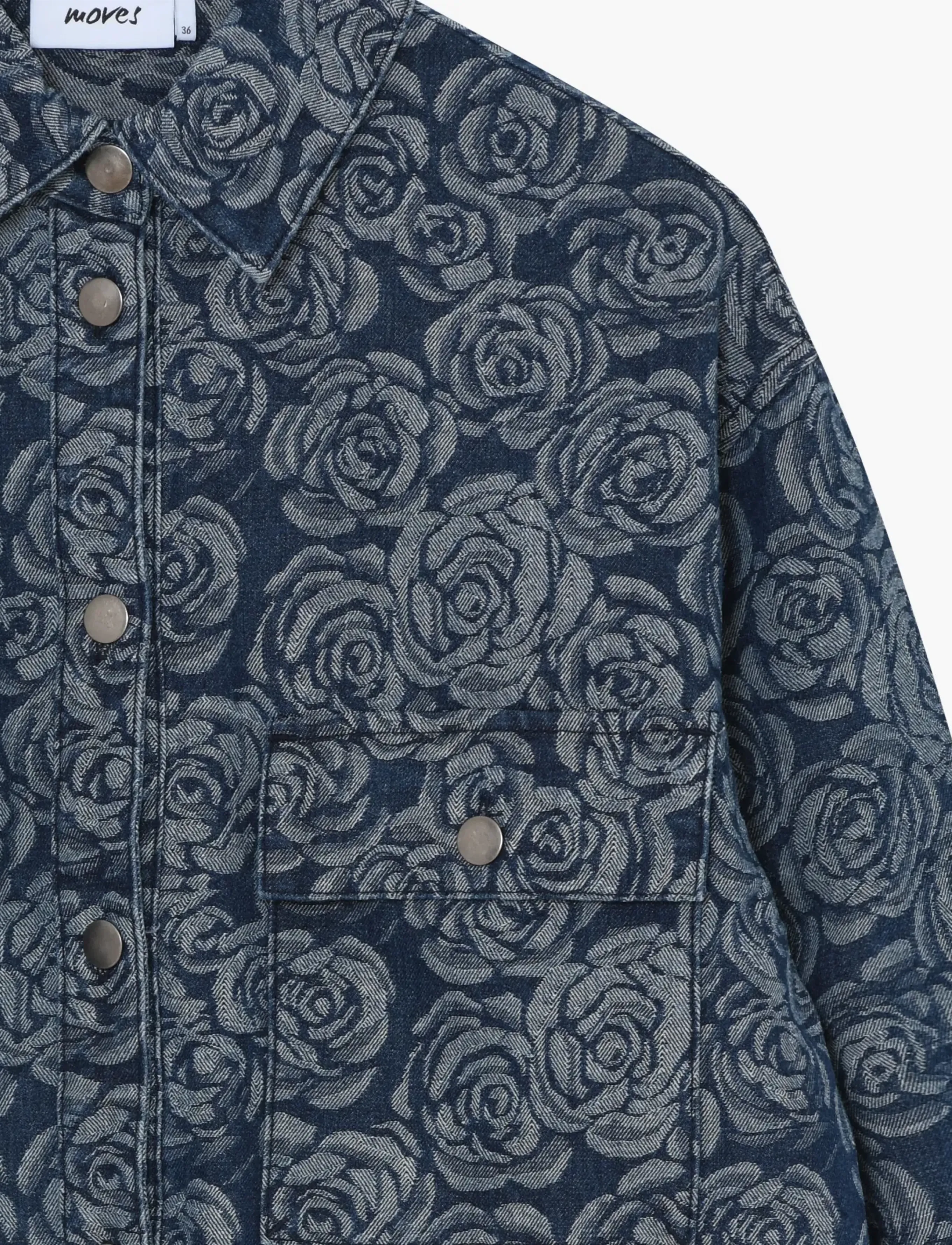 Moves - Noliana shirt 4518 - denimskjorter - 1002 medium blue - 5