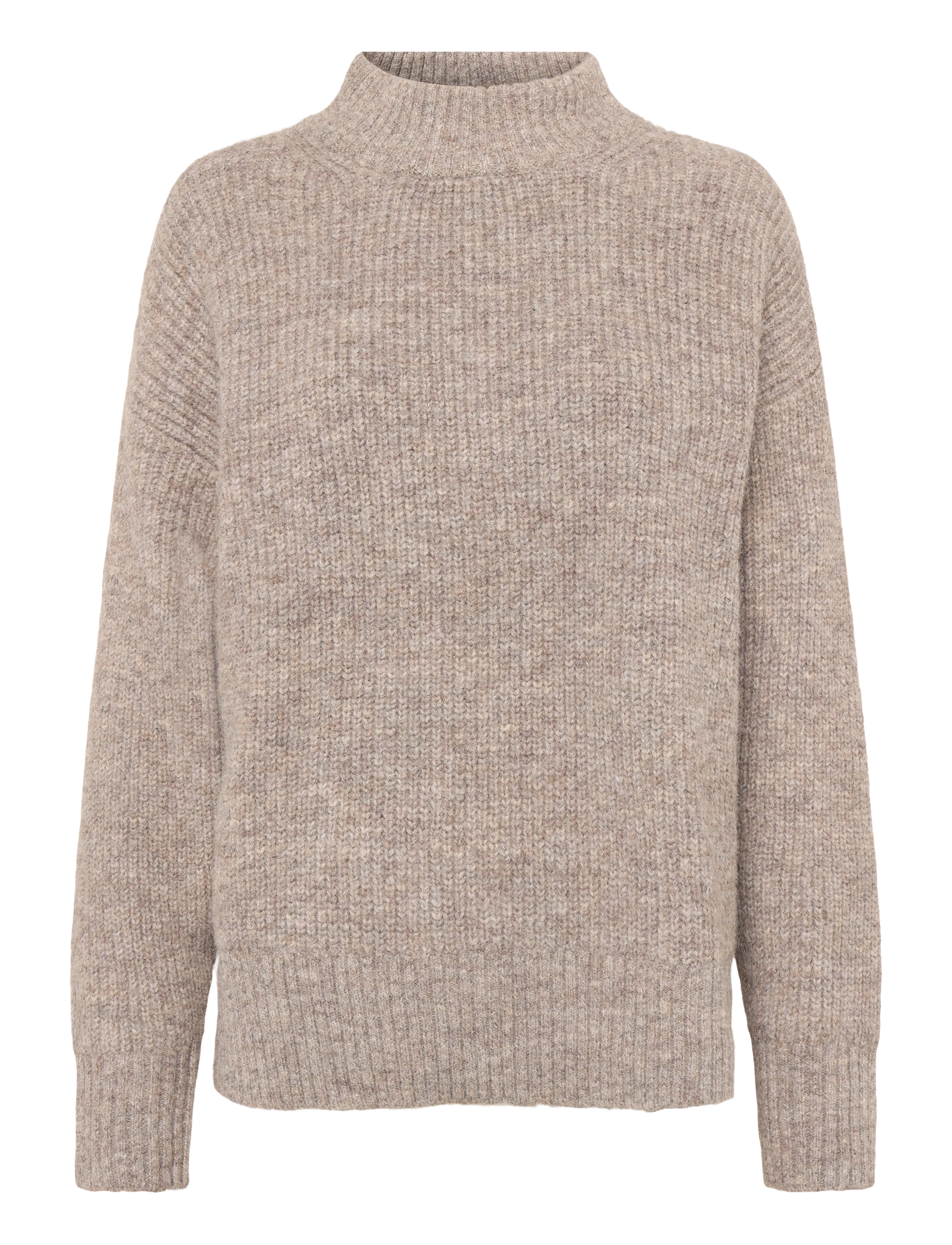 Moves Bine jumper 4365 - Rollkragenpullover - 0909 FOSSIL / beige