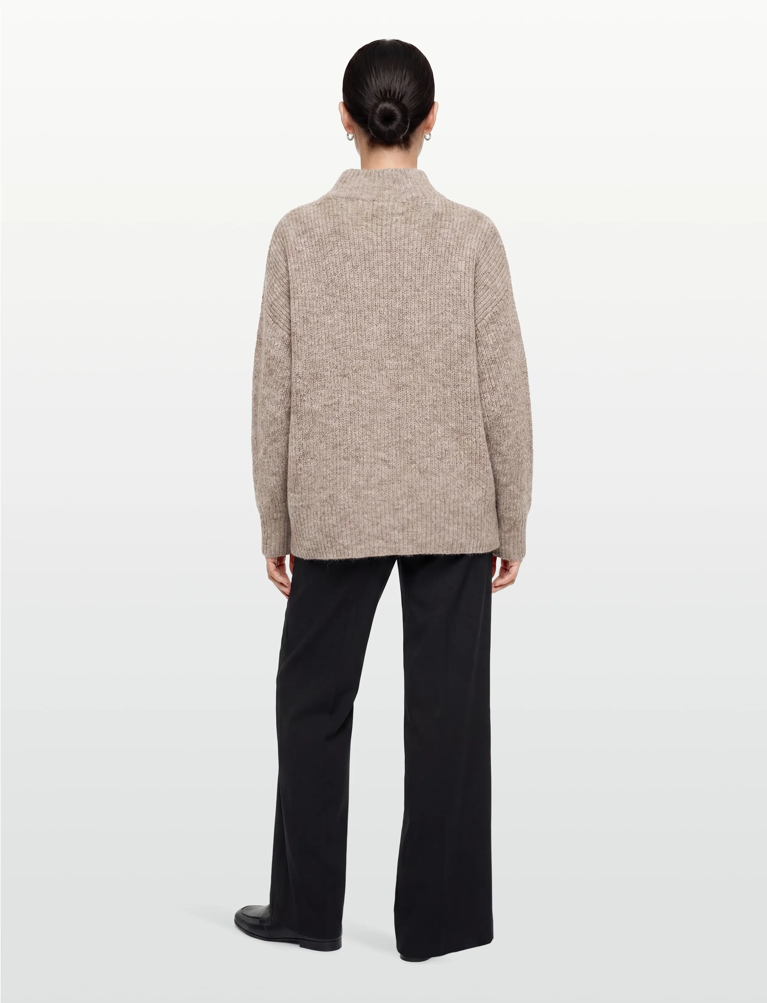 Moves - Bine jumper 4365 - rullekraver - 0909 fossil - 4