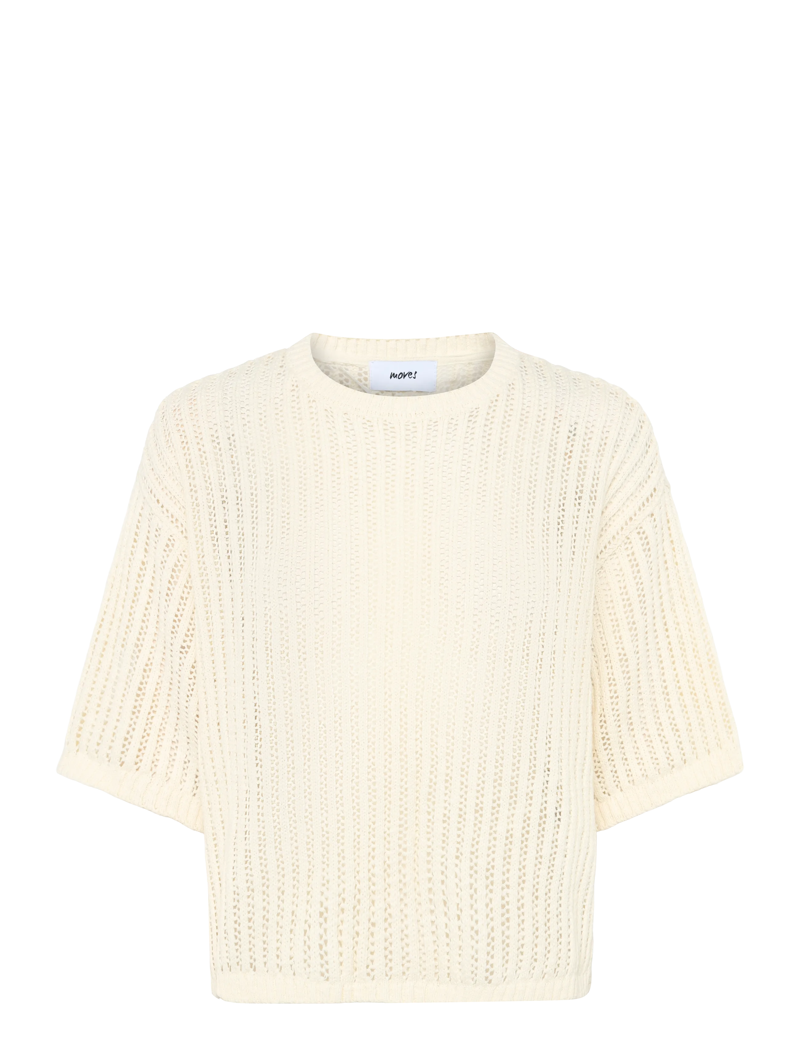 MOVES Fro Ss Knit 4378 Cream - M - Damen