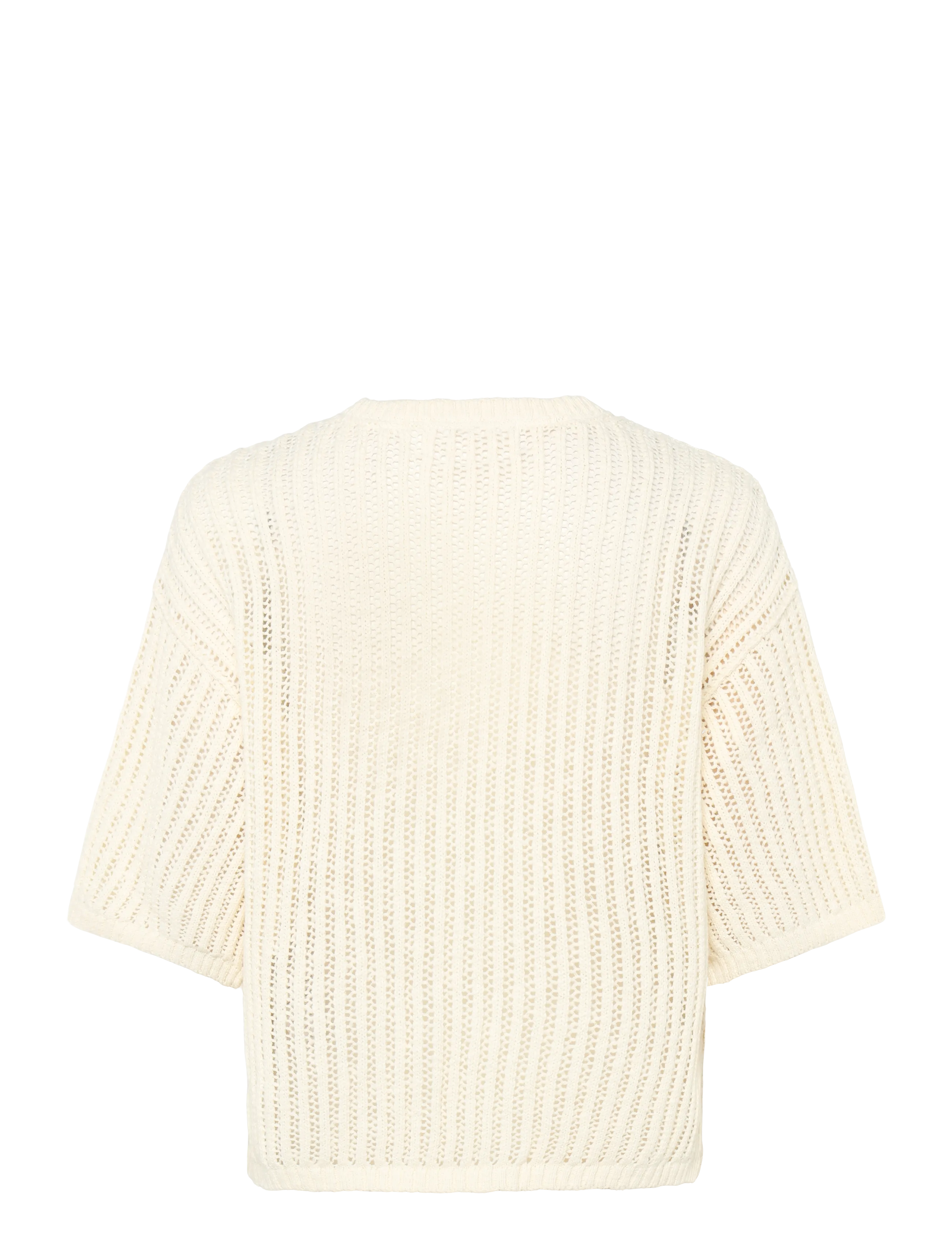Moves - Fro ss knit 4378 - trøjer - 0105 antique white - 2