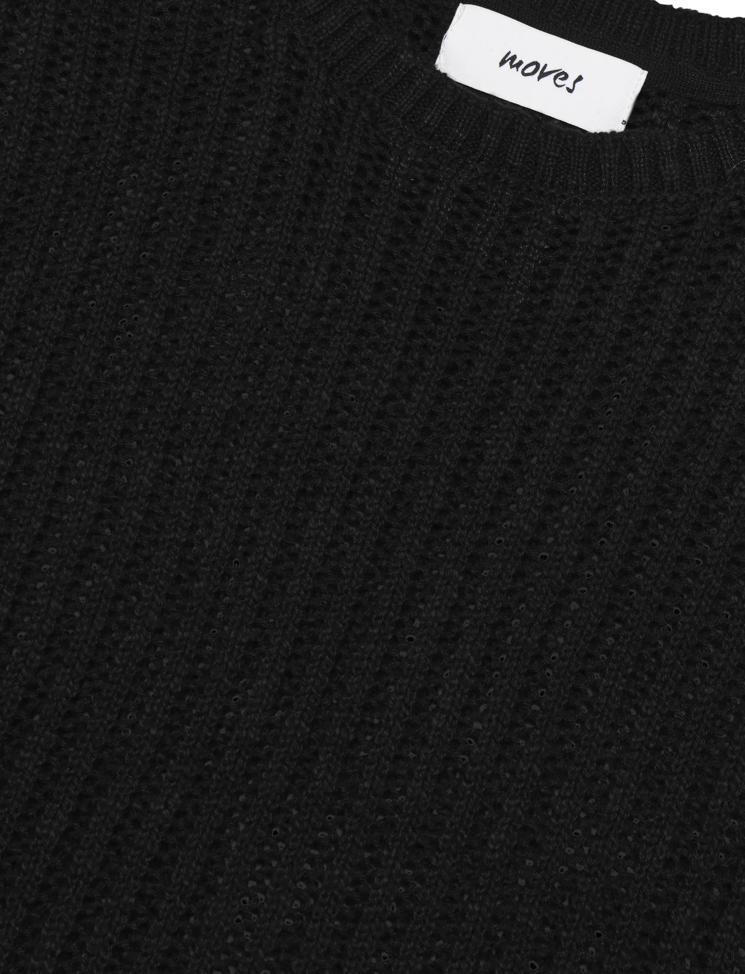 Moves - Fro ss knit 4378 - džemprid - 999 black - 5