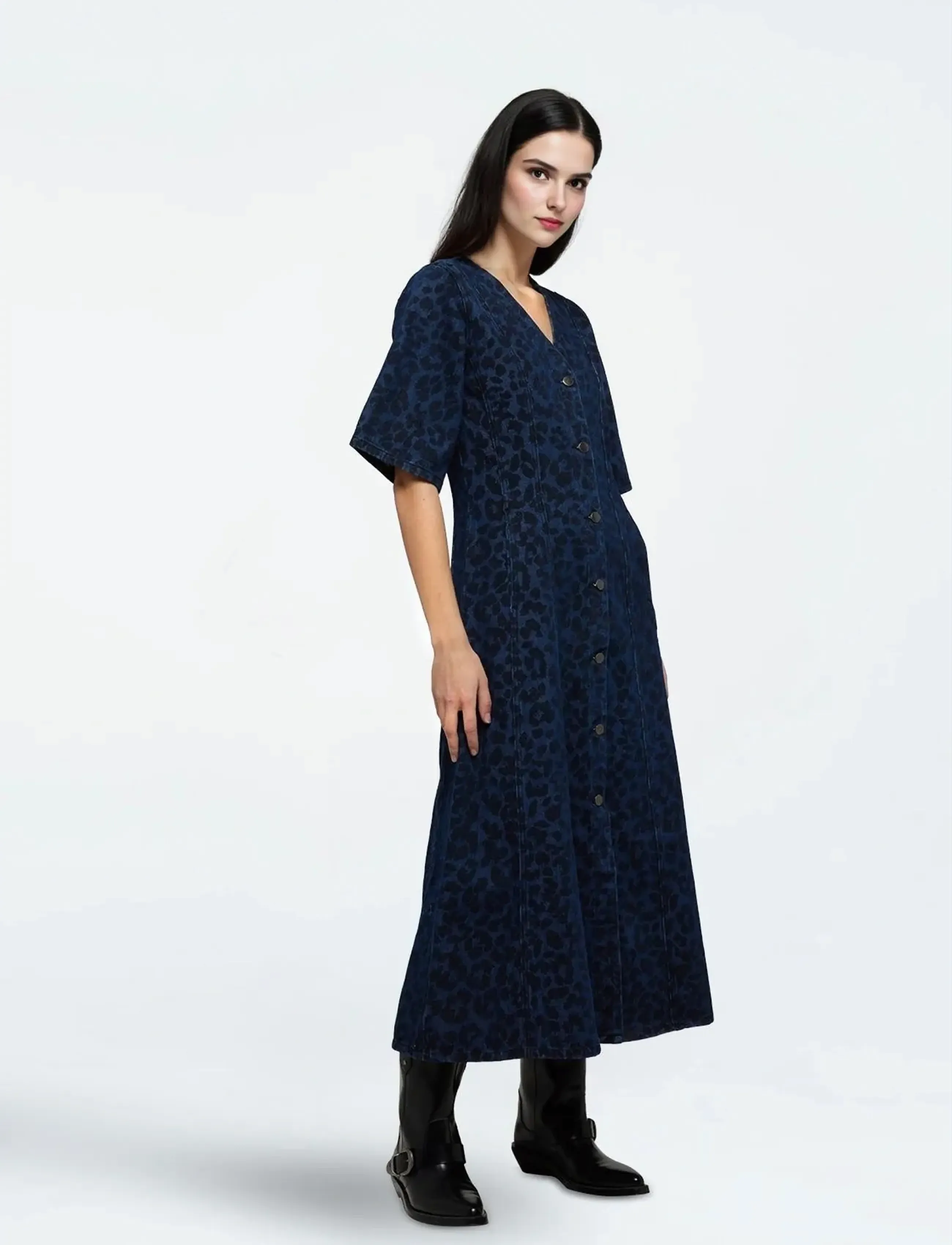 Moves Miriam dress 4416 - Kjoler - 1003 DARK BLUE / blue