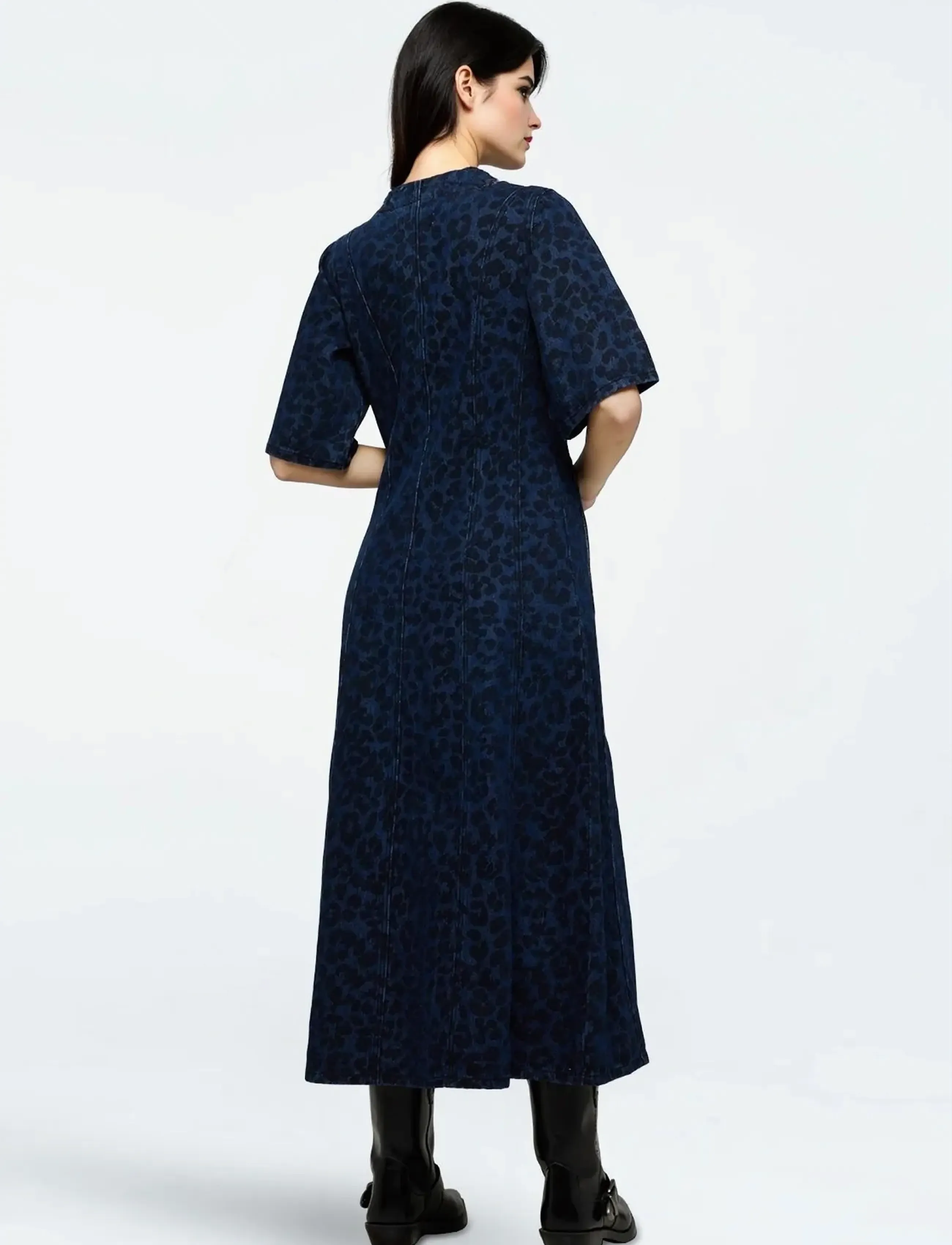 Moves - Miriam dress 4416 - cowboykjoler - 1003 dark blue - 3