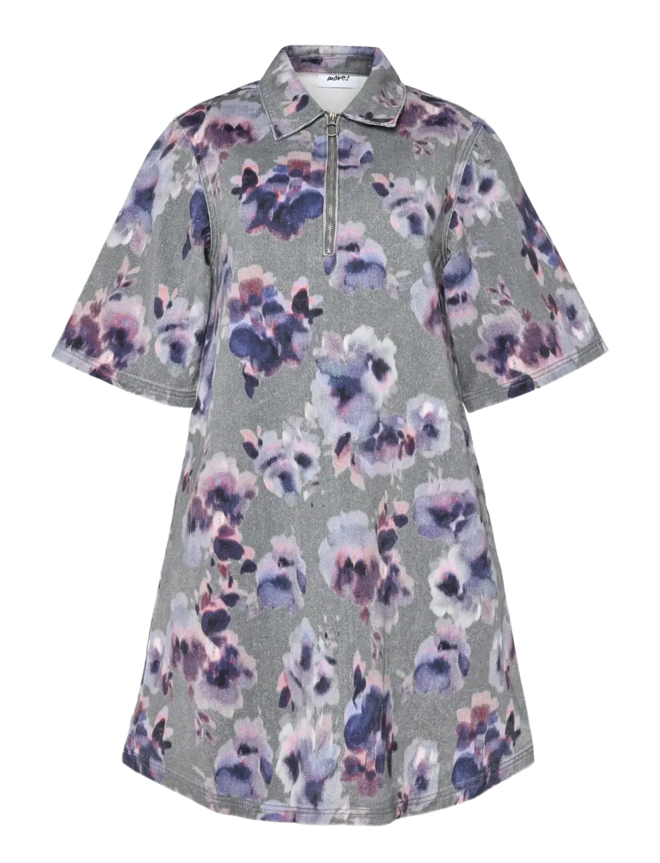 MOVES Ellianna Kleid 4419 Grau - 34 - Damen