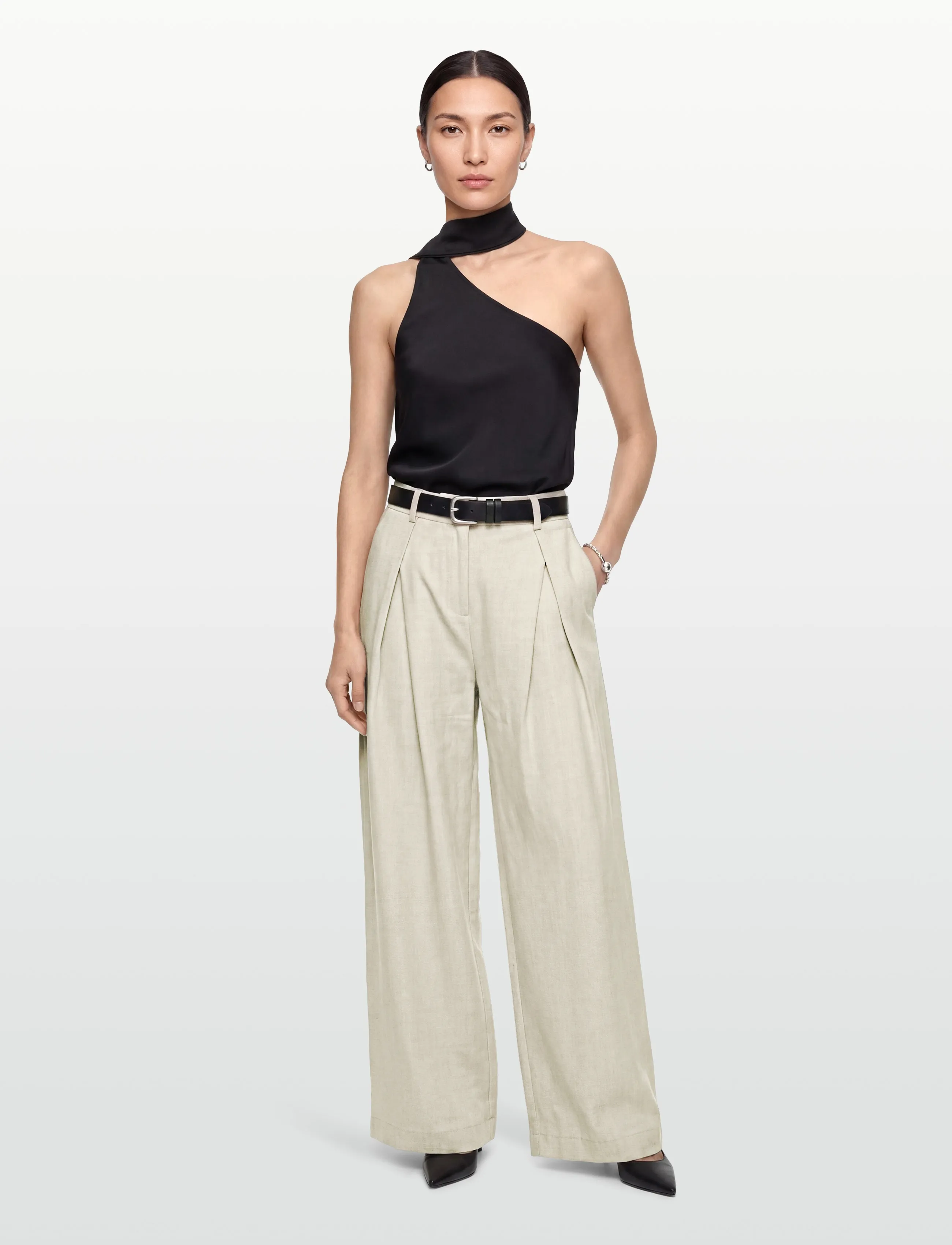 Moves Lauro pant 4618 - Culottes - 0710 SHORTBREAD / cream