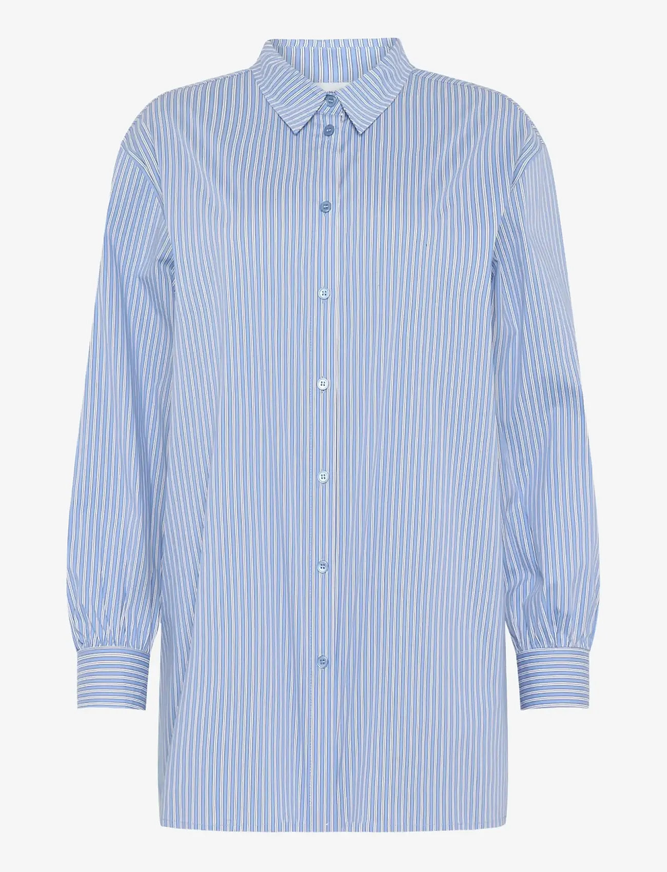 Moves - Nella shirt 4433 - langærmede skjorter - 4041 star sapphire - 1