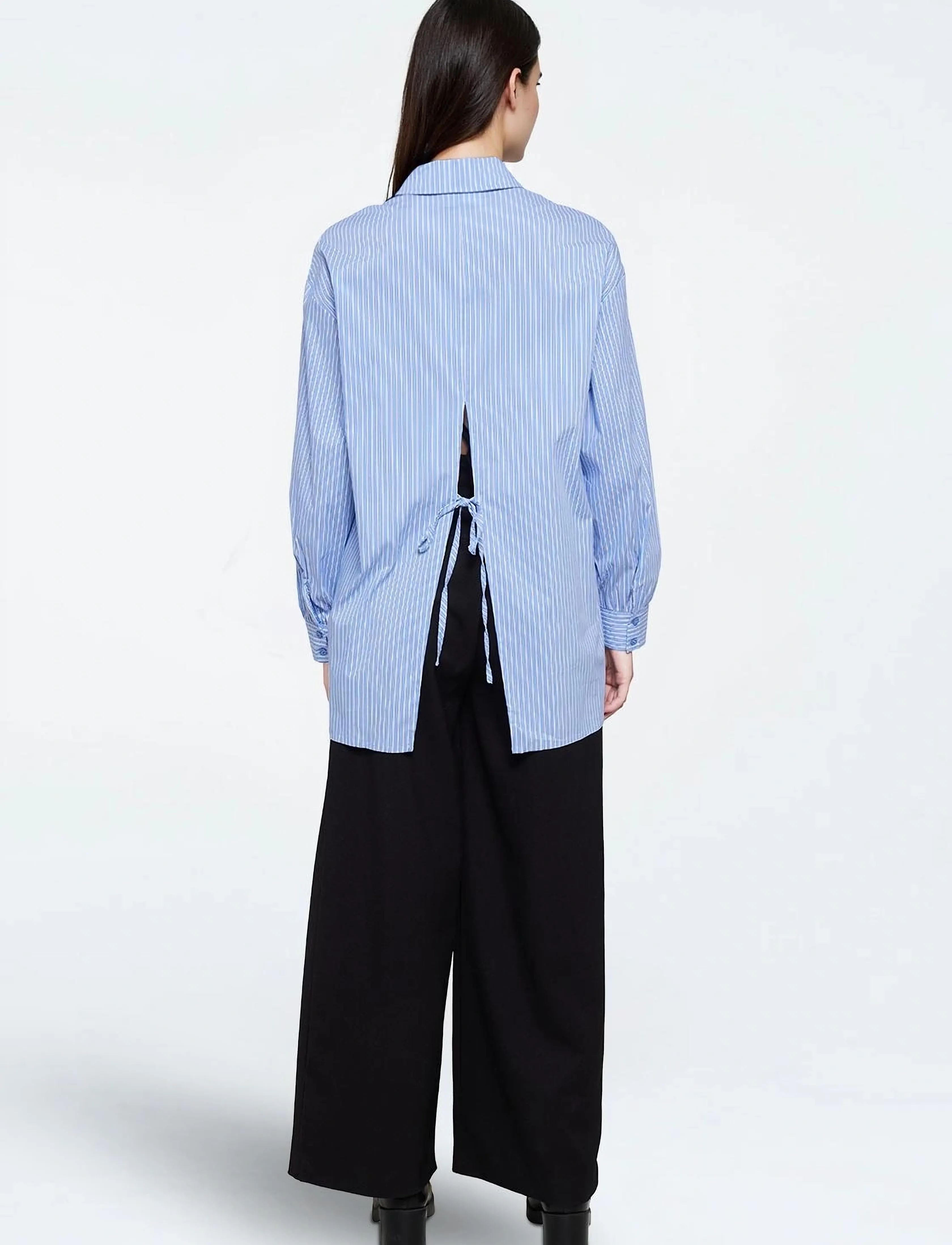 Moves - Nella shirt 4433 - langærmede skjorter - 4041 star sapphire - 3