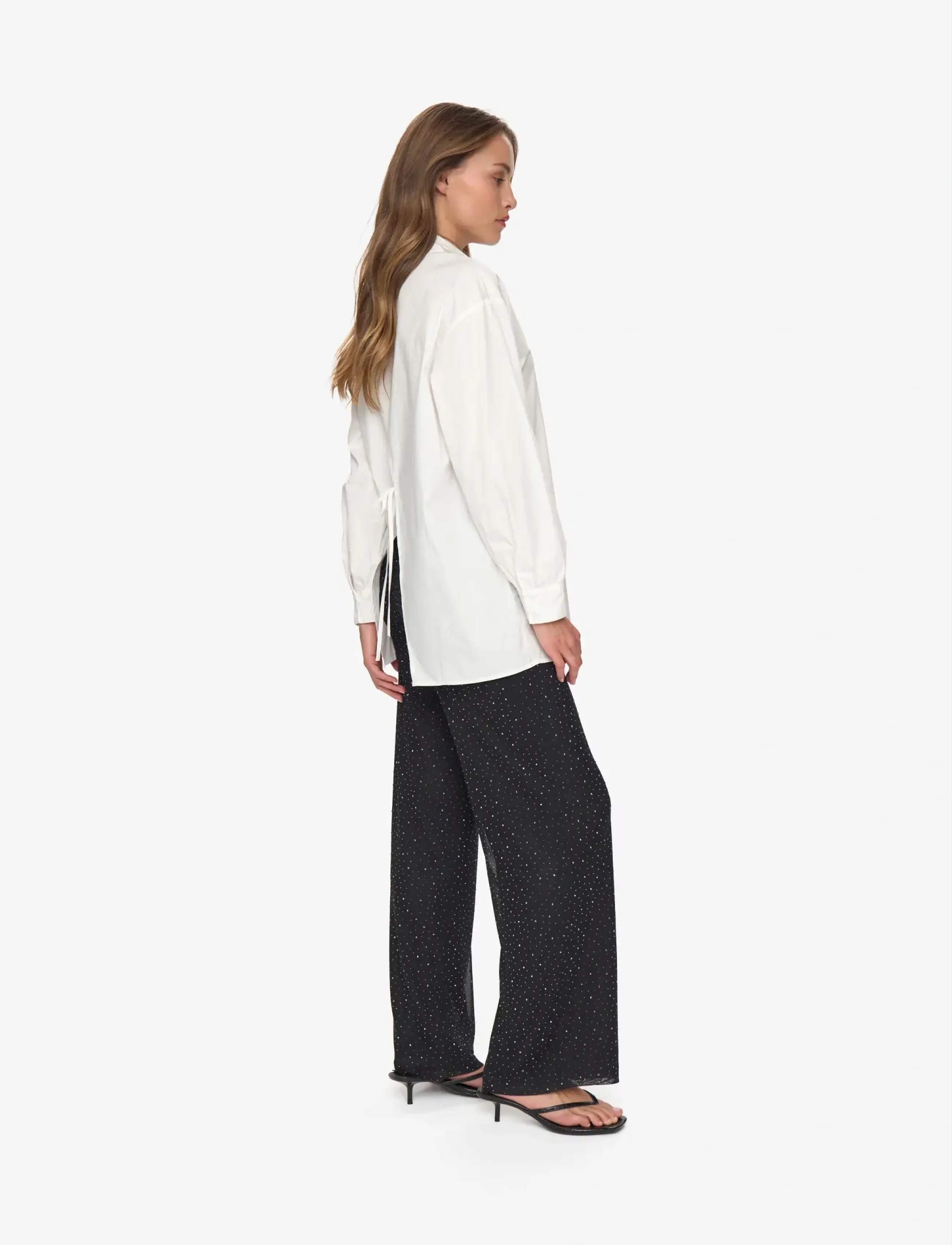 Moves - Perla pants 4525 - bukser med brede ben - 999 black - 3