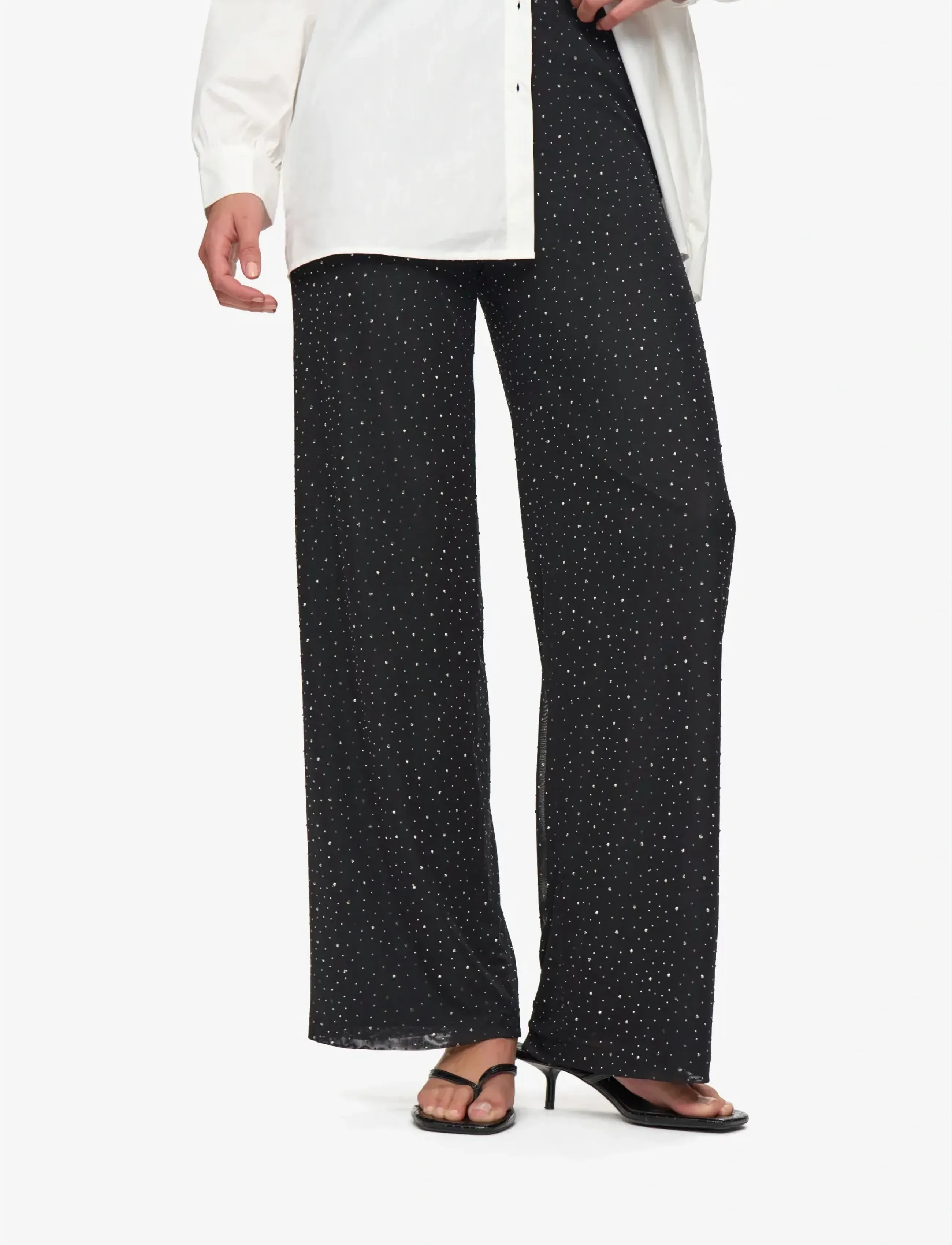 Moves - Perla pants 4525 - hosen mit weitem bein - 999 black - 4