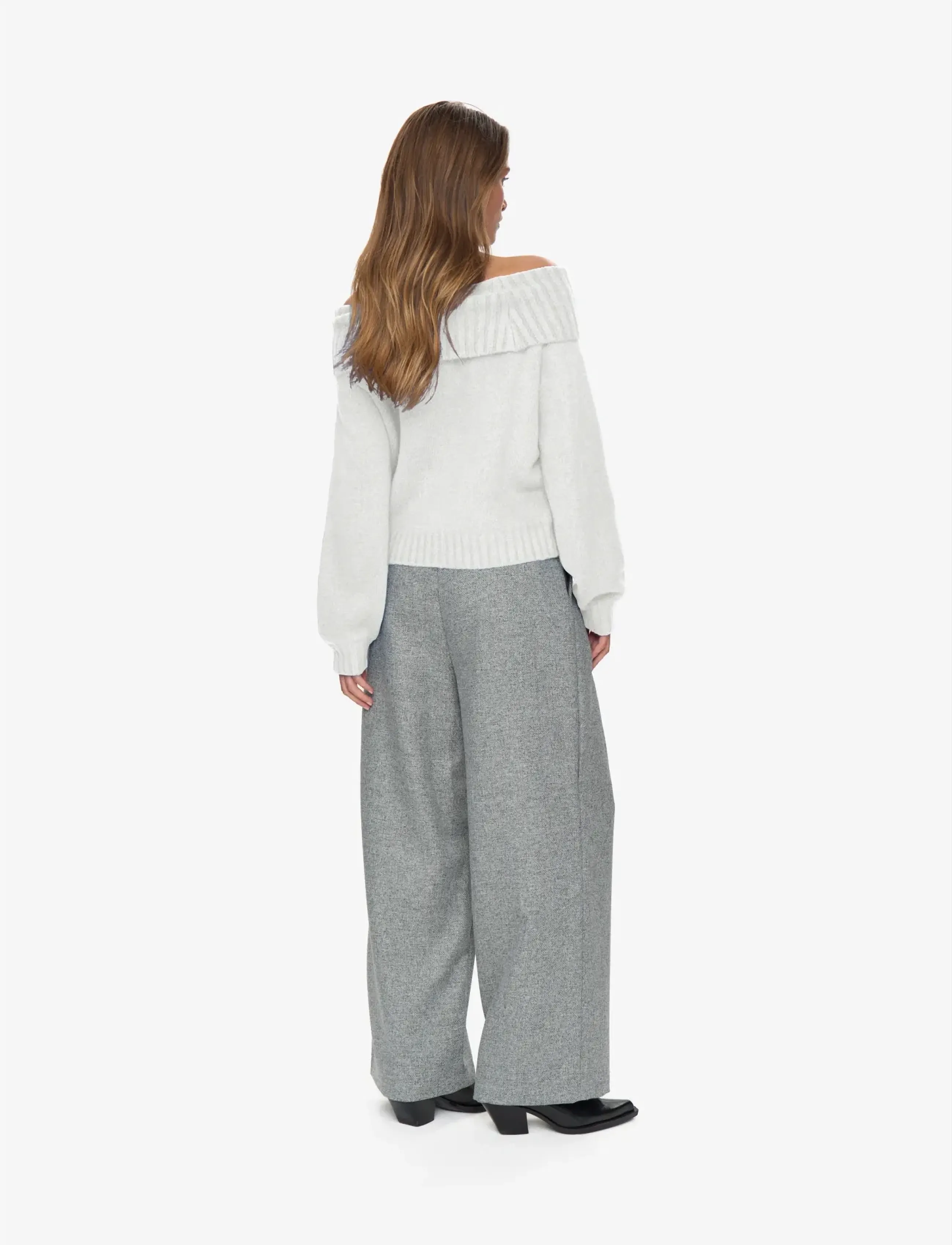 Moves - Janni jumper 2579 - džemprid - 0104m white asparagus melange - 3