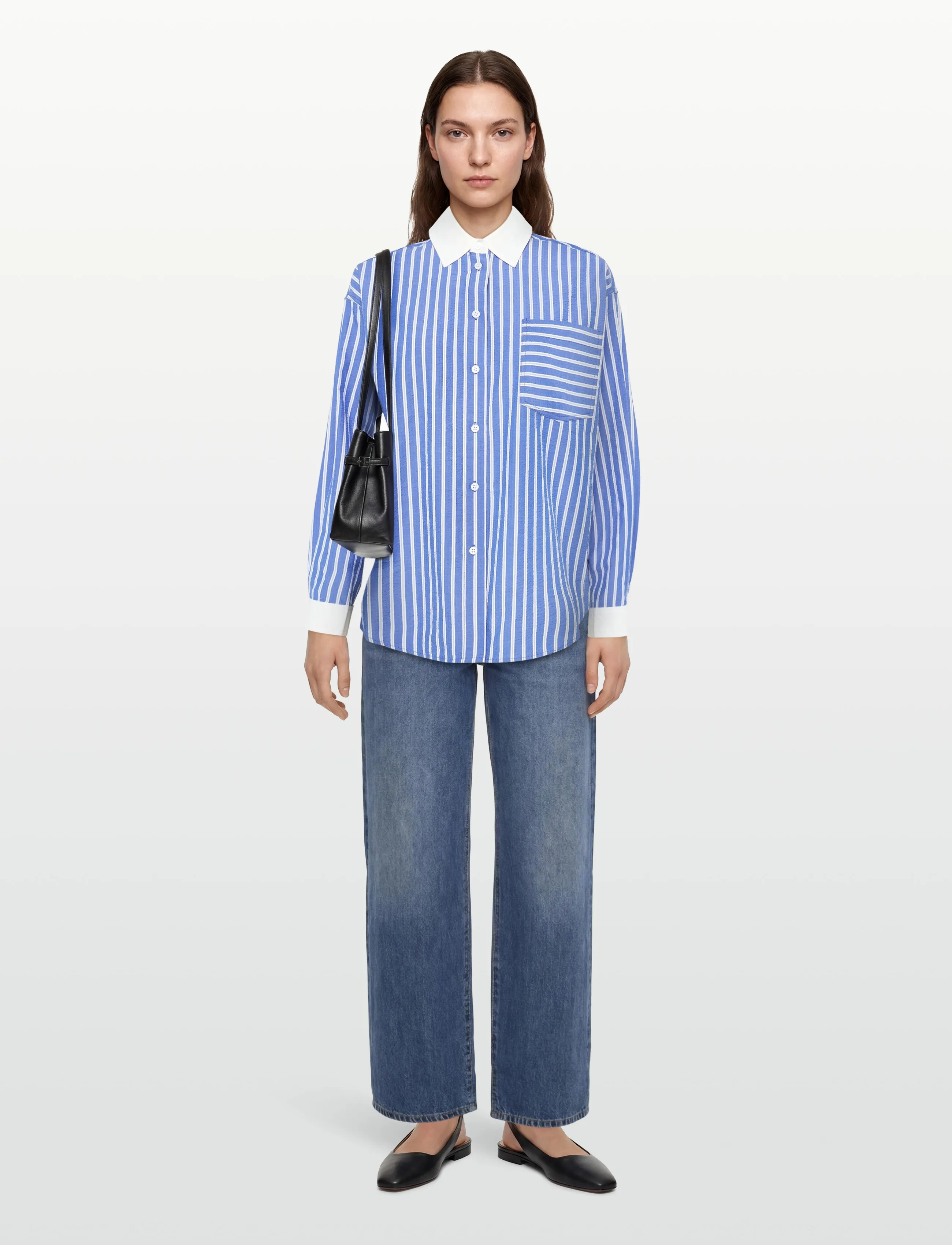 Moves - Rhonie shirt 4626 - långärmade skjortor - 4148 victoria blue - 0