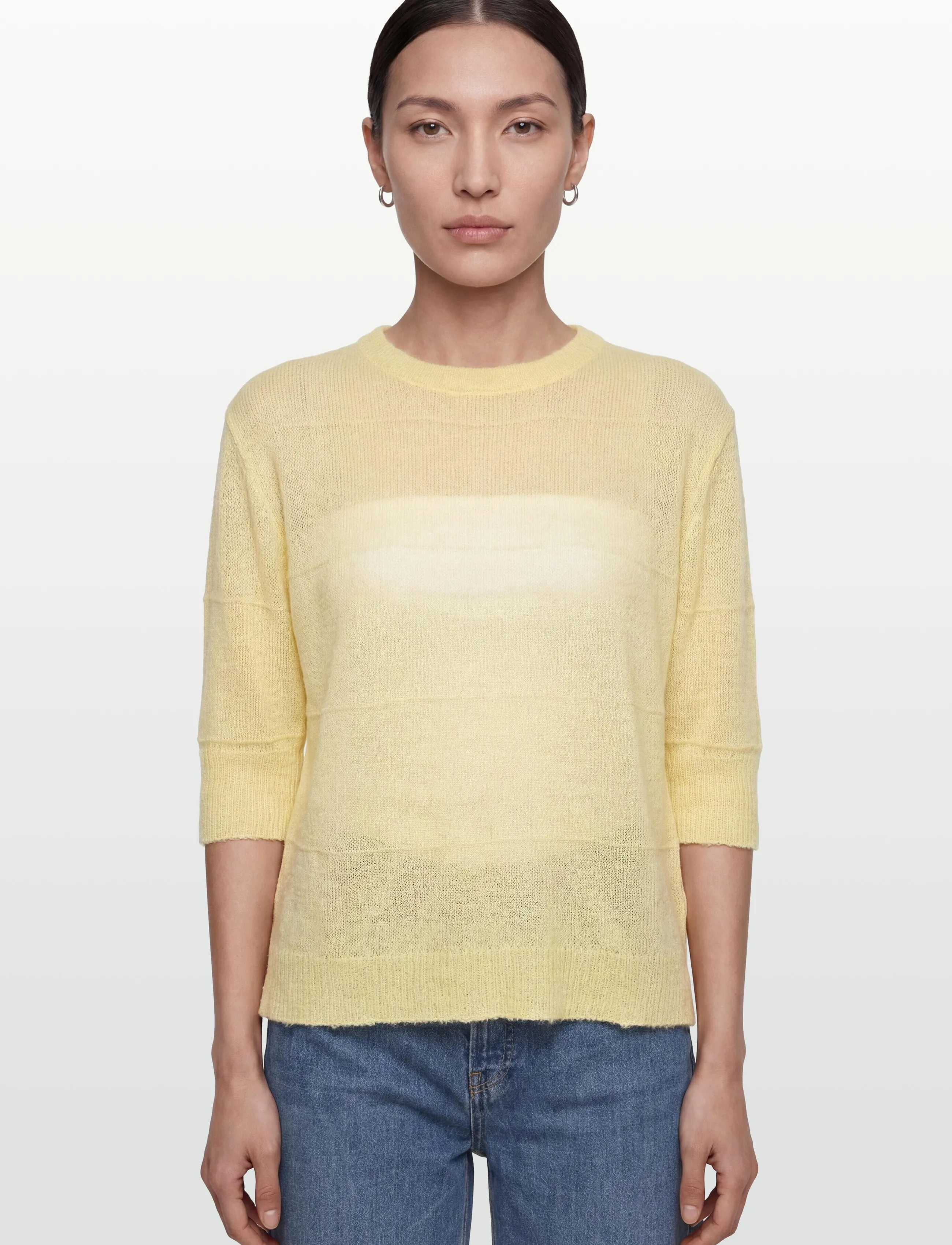 Moves - Penny SS knit 4634 - trøjer - 0618 wax yellow - 3