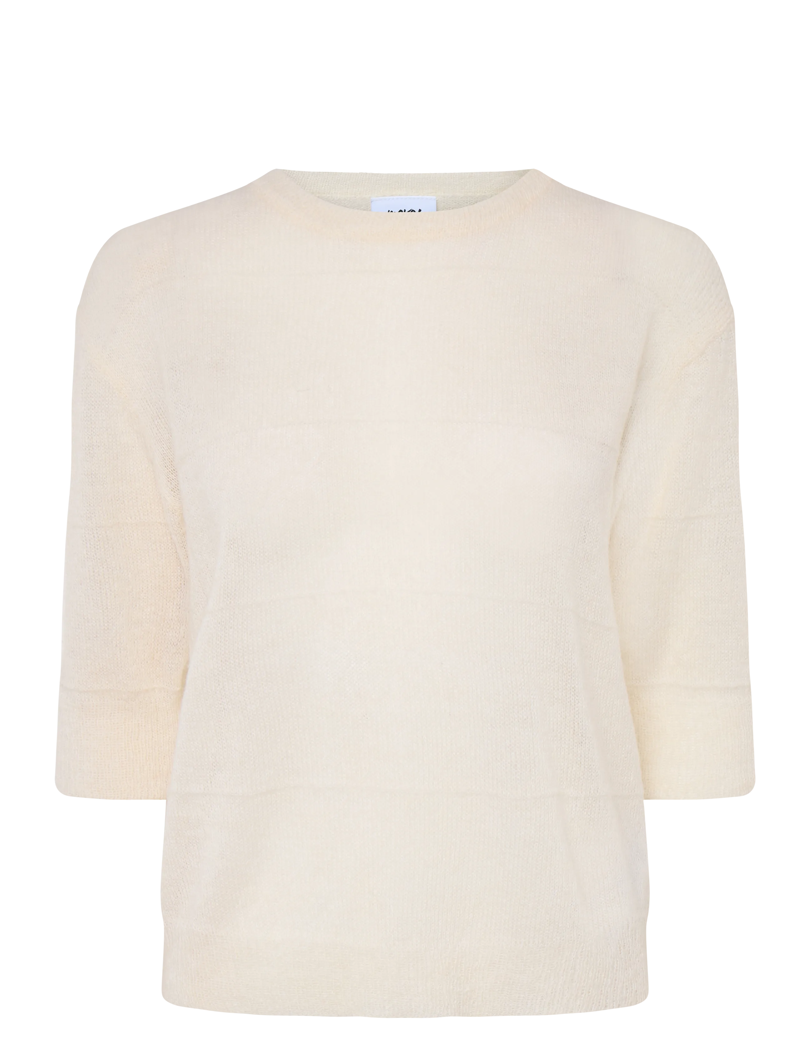 MOVES Penny Ss Knit 4634 Cream - M - Damen