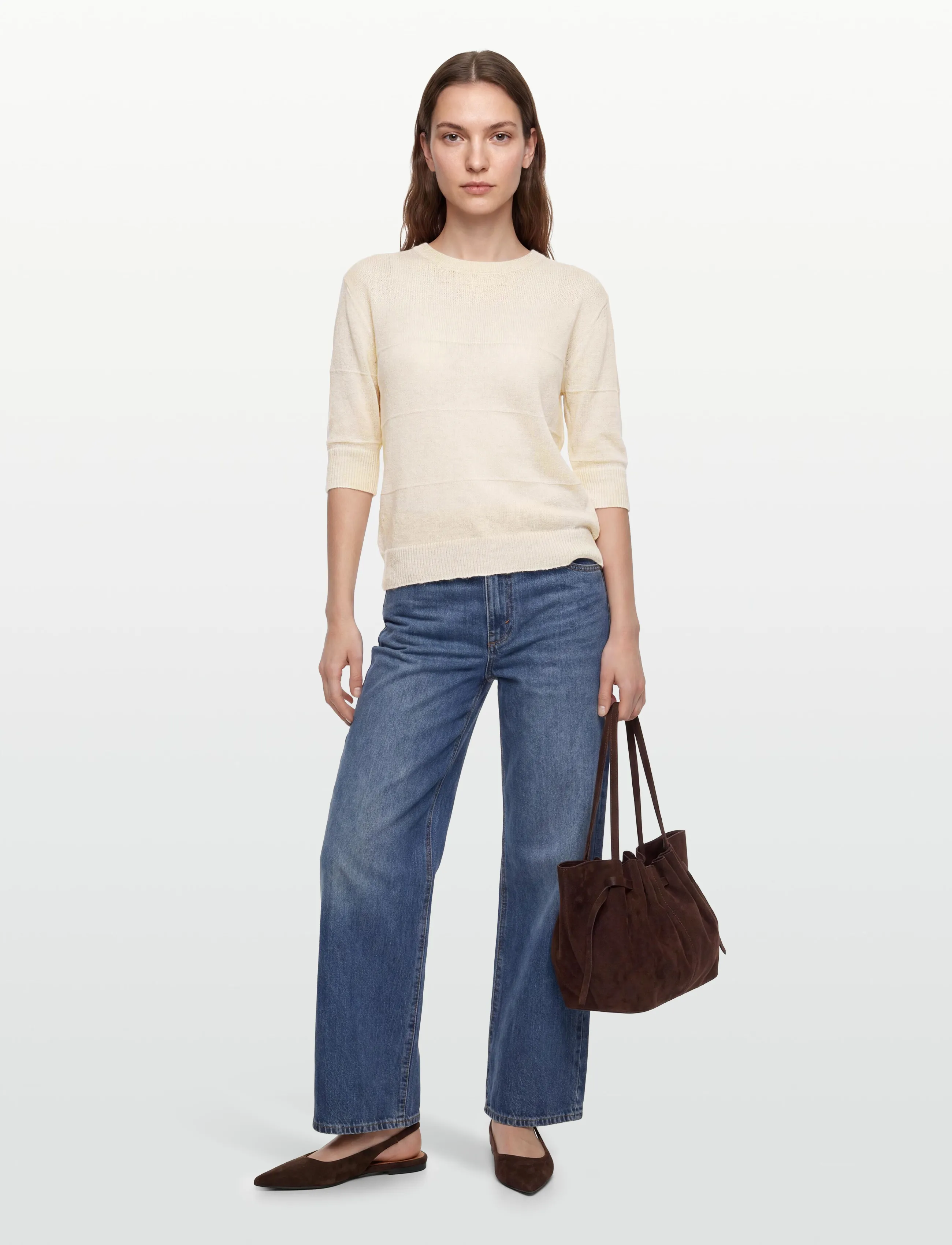 Moves - Penny SS knit 4634 - džemprid - 0710 shortbread - 0