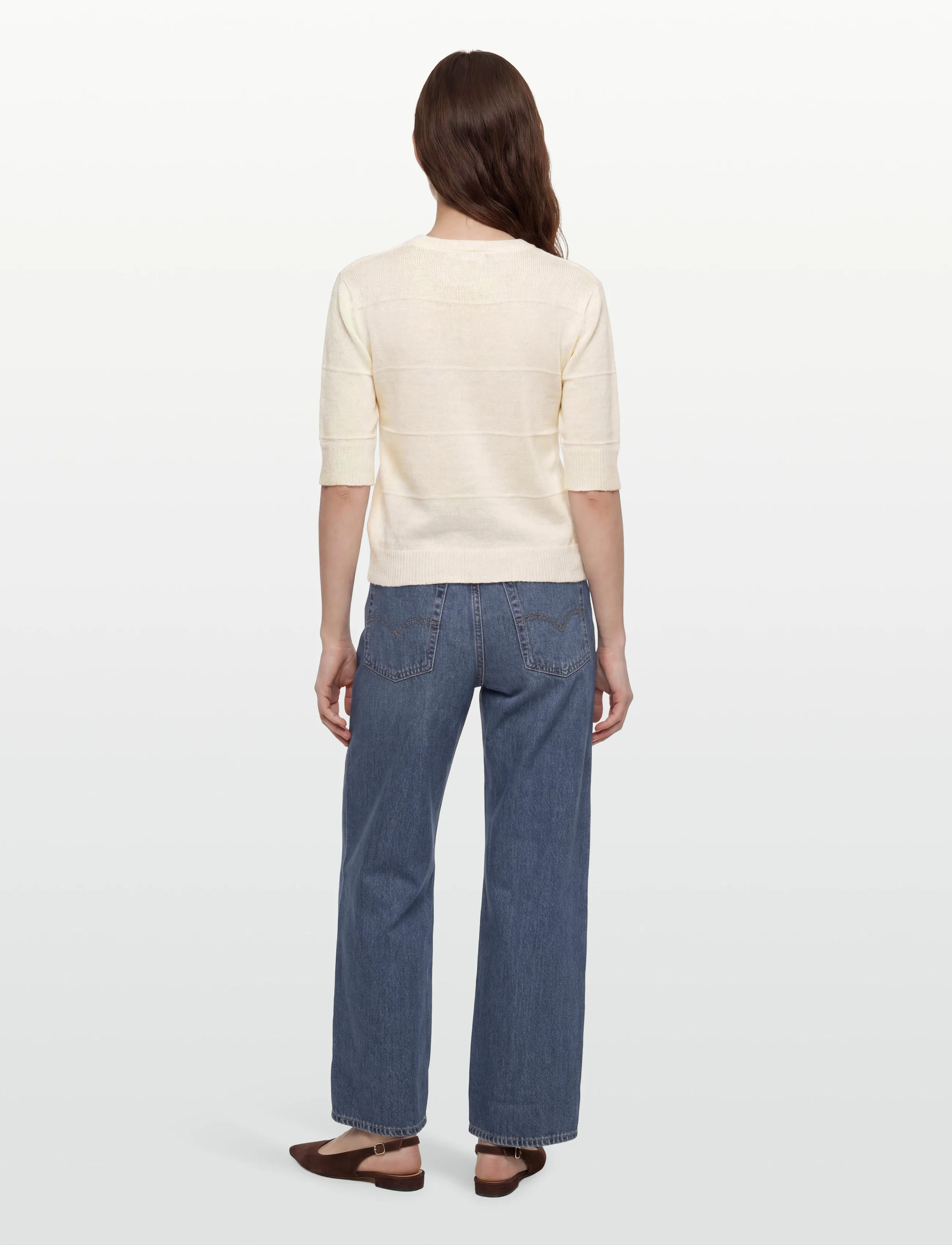 Moves - Penny SS knit 4634 - džemprid - 0710 shortbread - 4