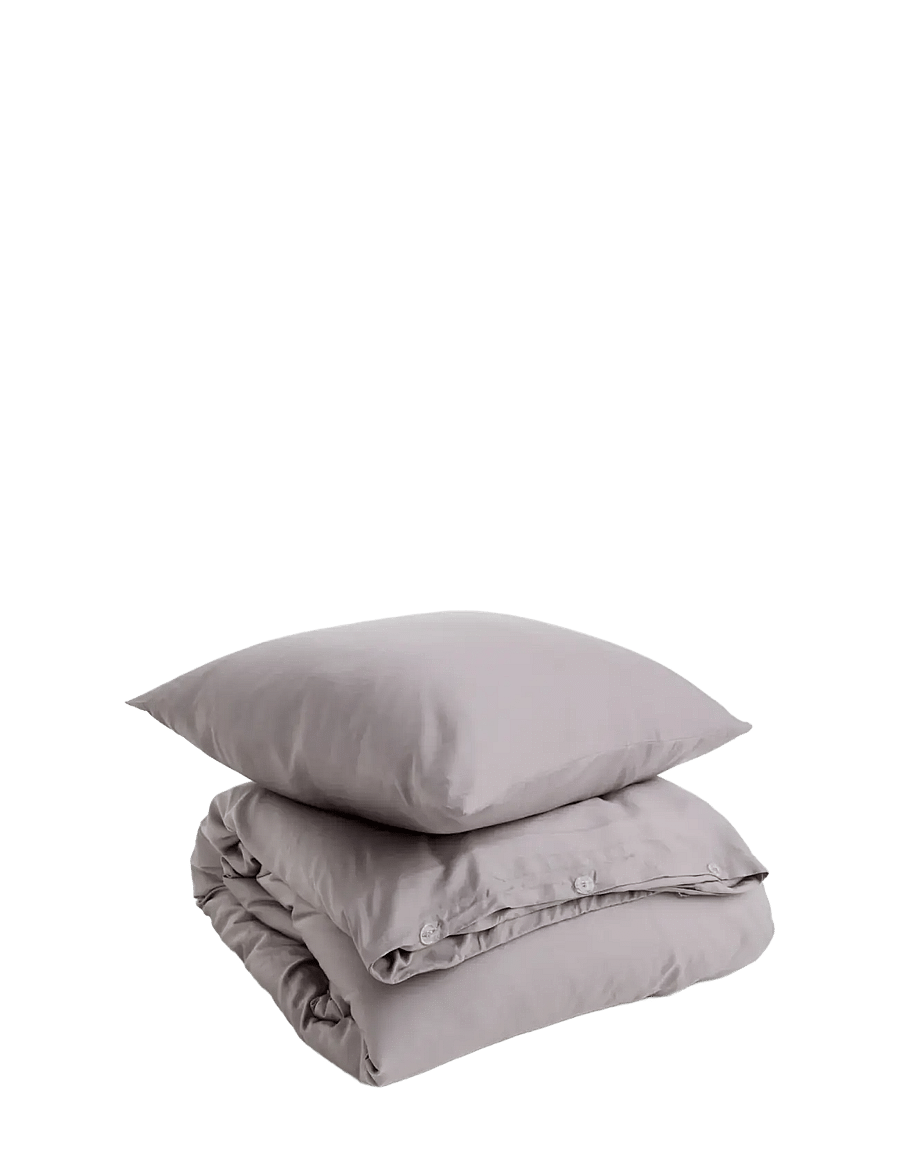 Movesgood - Bamboo Bedding Set Moss Green 150x210 (Pillow 50x60) - dark grey - 1